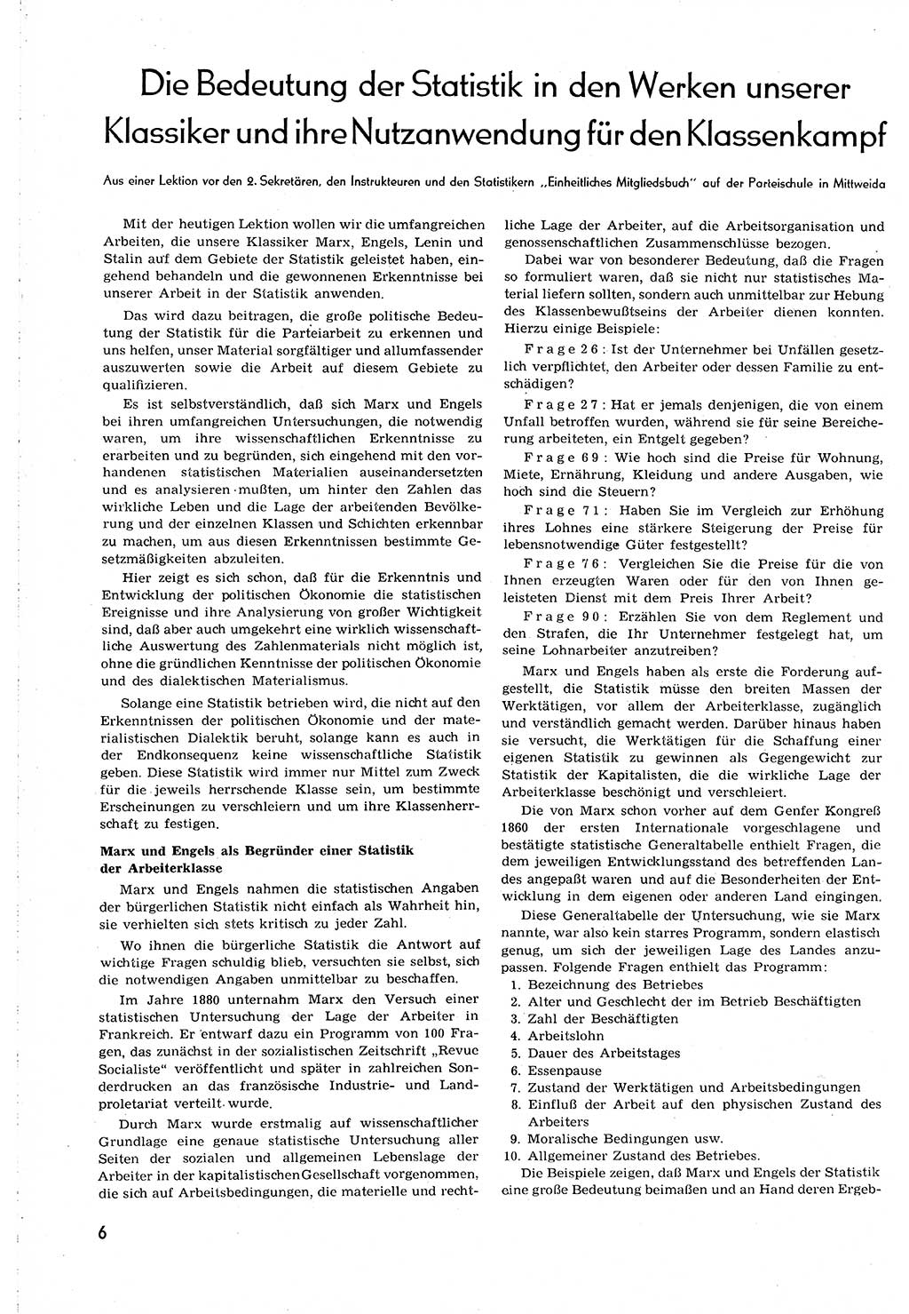 Neuer Weg (NW), Organ des Zentralkomitees (ZK) [Sozialistische Einheitspartei Deutschlands (SED)] für alle Parteiarbeiter, 8. Jahrgang [Deutsche Demokratische Republik (DDR)] 1953, Heft 19/6 (NW ZK SED DDR 1953, H. 19/6)