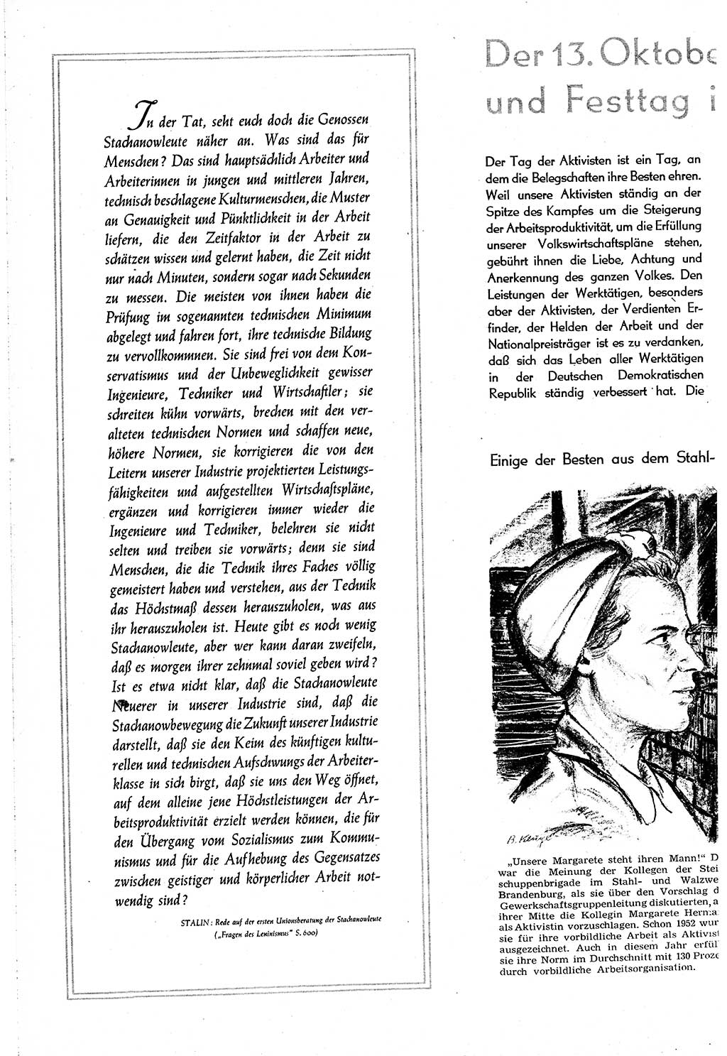 Neuer Weg (NW), Organ des Zentralkomitees (ZK) [Sozialistische Einheitspartei Deutschlands (SED)] für alle Parteiarbeiter, 8. Jahrgang [Deutsche Demokratische Republik (DDR)] 1953, Heft 19/10 (NW ZK SED DDR 1953, H. 19/10)