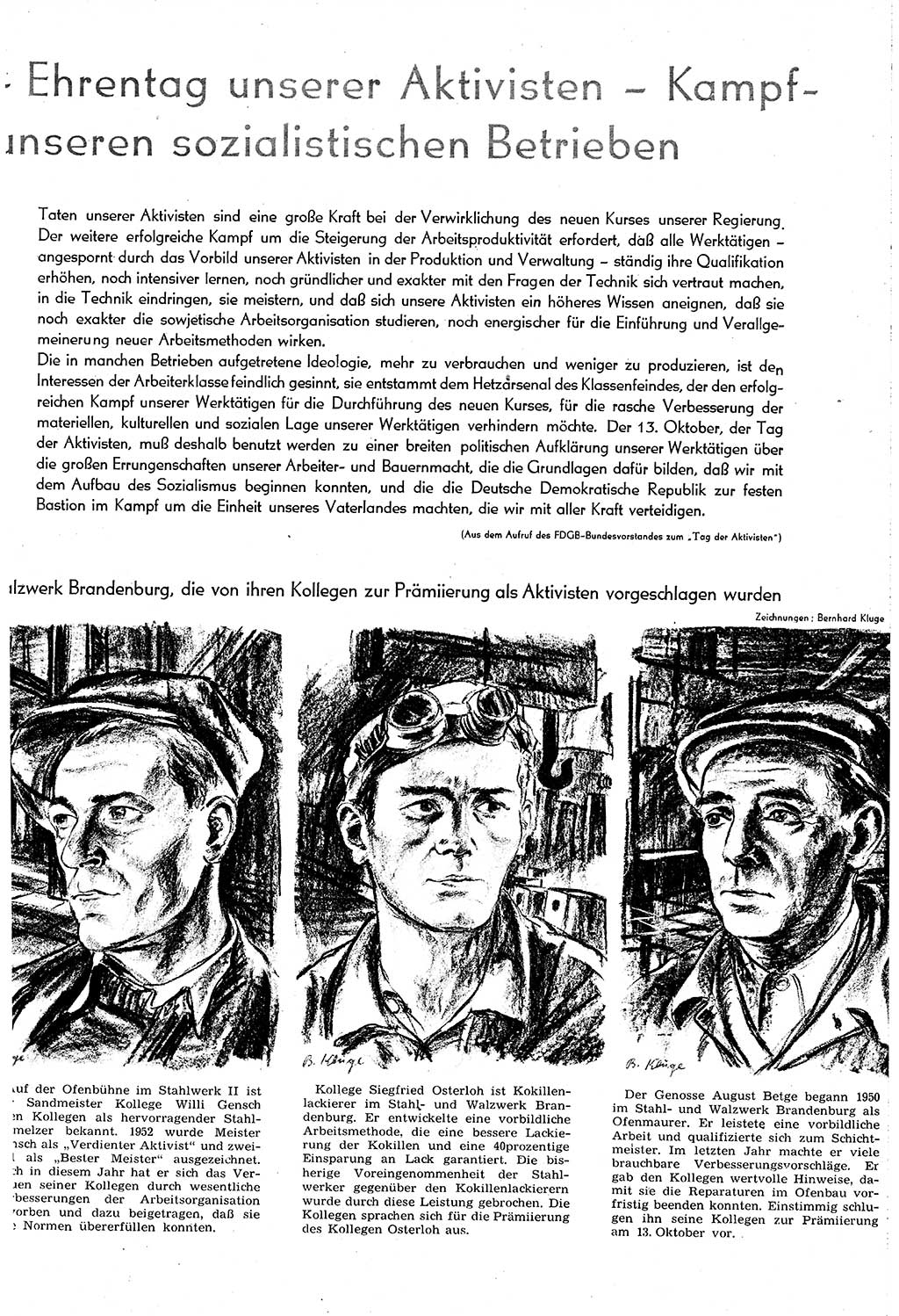 Neuer Weg (NW), Organ des Zentralkomitees (ZK) [Sozialistische Einheitspartei Deutschlands (SED)] für alle Parteiarbeiter, 8. Jahrgang [Deutsche Demokratische Republik (DDR)] 1953, Heft 19/11 (NW ZK SED DDR 1953, H. 19/11)