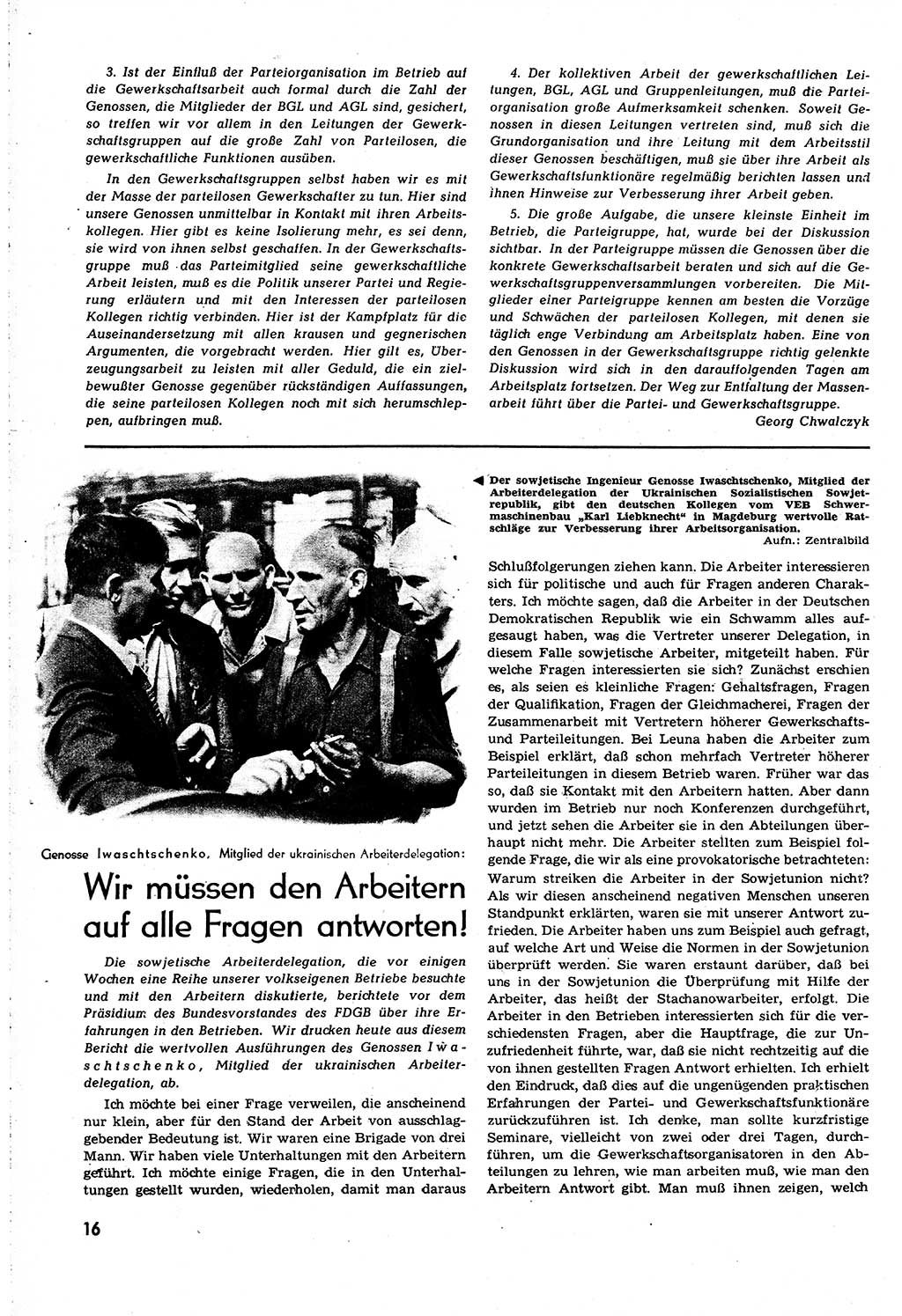 Neuer Weg (NW), Organ des Zentralkomitees (ZK) [Sozialistische Einheitspartei Deutschlands (SED)] für alle Parteiarbeiter, 8. Jahrgang [Deutsche Demokratische Republik (DDR)] 1953, Heft 19/16 (NW ZK SED DDR 1953, H. 19/16)