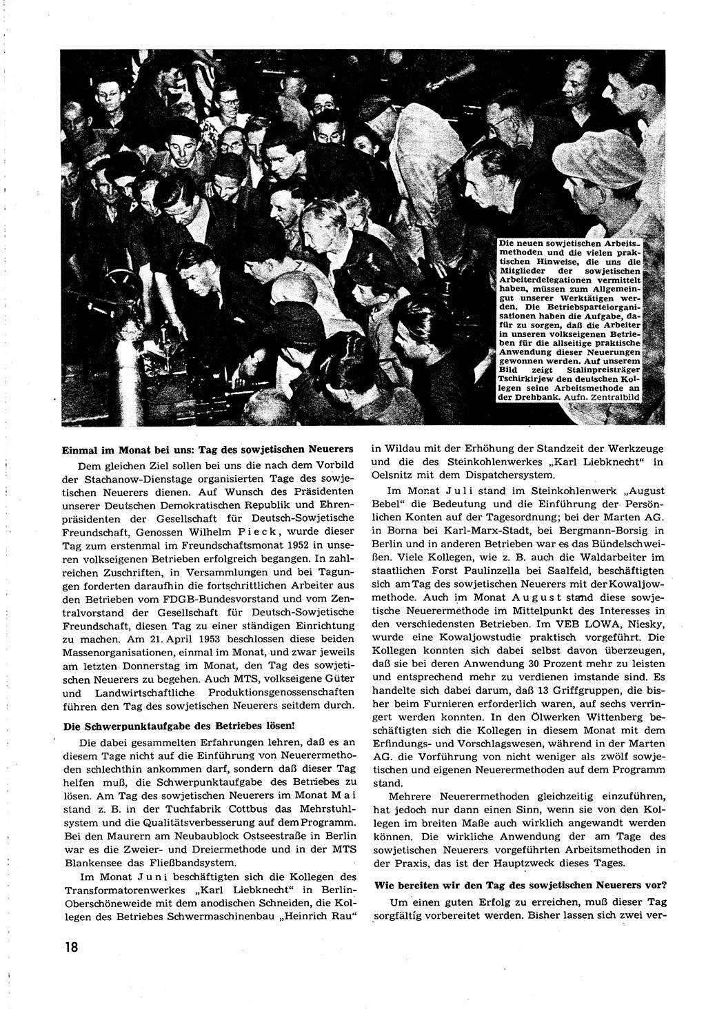 Neuer Weg (NW), Organ des Zentralkomitees (ZK) [Sozialistische Einheitspartei Deutschlands (SED)] für alle Parteiarbeiter, 8. Jahrgang [Deutsche Demokratische Republik (DDR)] 1953, Heft 19/18 (NW ZK SED DDR 1953, H. 19/18)