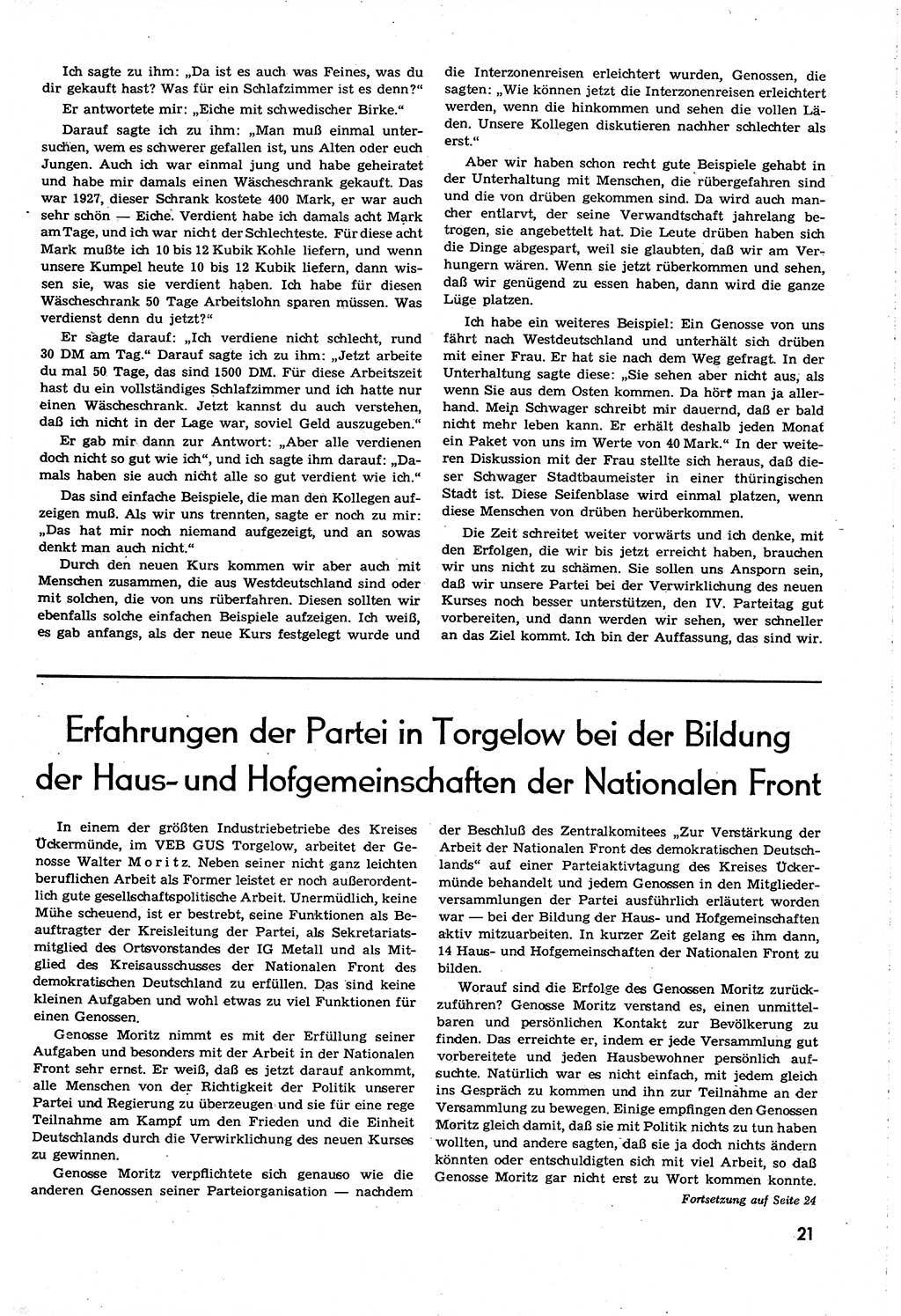 Neuer Weg (NW), Organ des Zentralkomitees (ZK) [Sozialistische Einheitspartei Deutschlands (SED)] für alle Parteiarbeiter, 8. Jahrgang [Deutsche Demokratische Republik (DDR)] 1953, Heft 19/21 (NW ZK SED DDR 1953, H. 19/21)