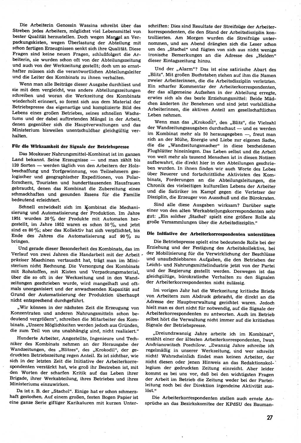 Neuer Weg (NW), Organ des Zentralkomitees (ZK) [Sozialistische Einheitspartei Deutschlands (SED)] für alle Parteiarbeiter, 8. Jahrgang [Deutsche Demokratische Republik (DDR)] 1953, Heft 19/27 (NW ZK SED DDR 1953, H. 19/27)