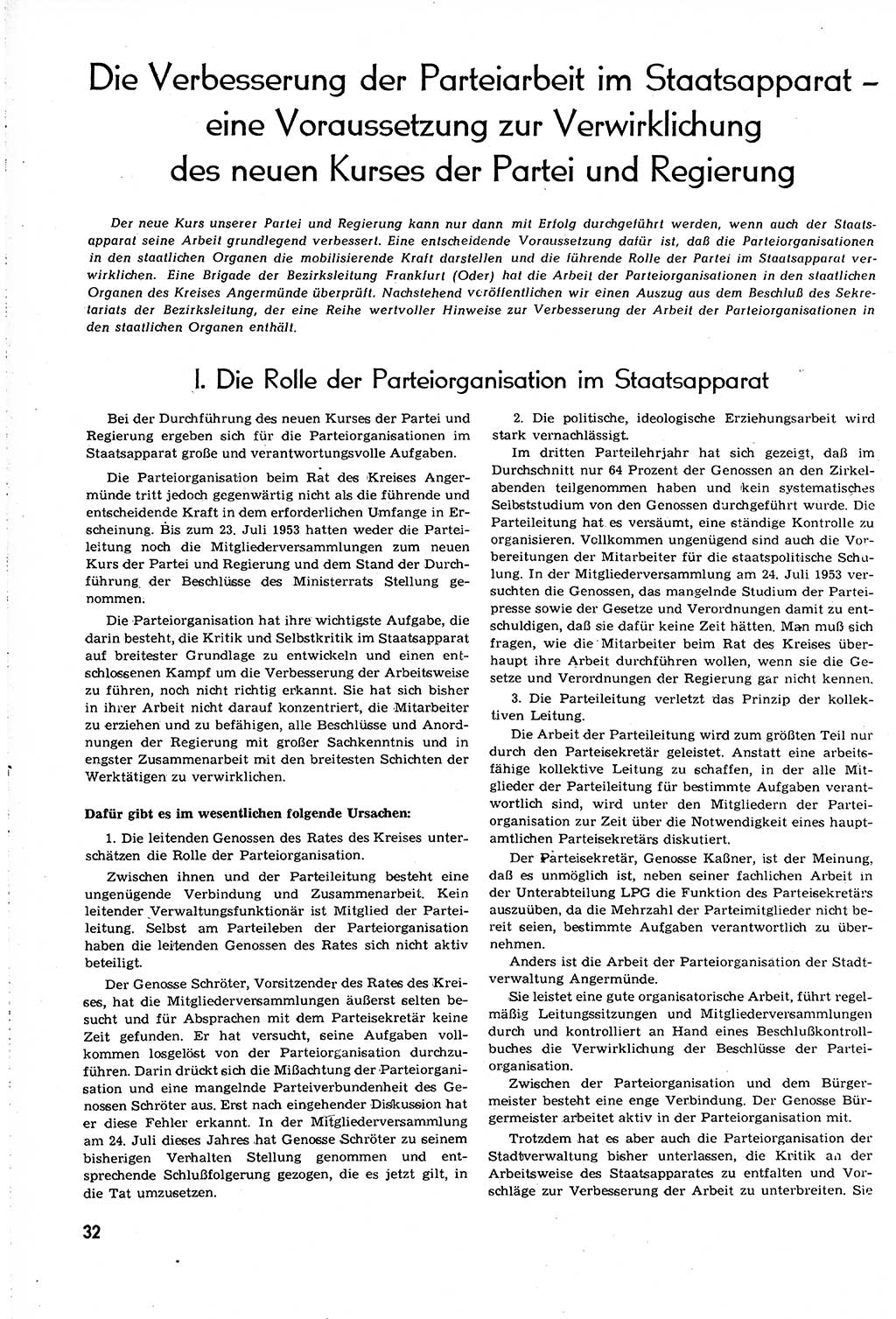 Neuer Weg (NW), Organ des Zentralkomitees (ZK) [Sozialistische Einheitspartei Deutschlands (SED)] für alle Parteiarbeiter, 8. Jahrgang [Deutsche Demokratische Republik (DDR)] 1953, Heft 19/32 (NW ZK SED DDR 1953, H. 19/32)