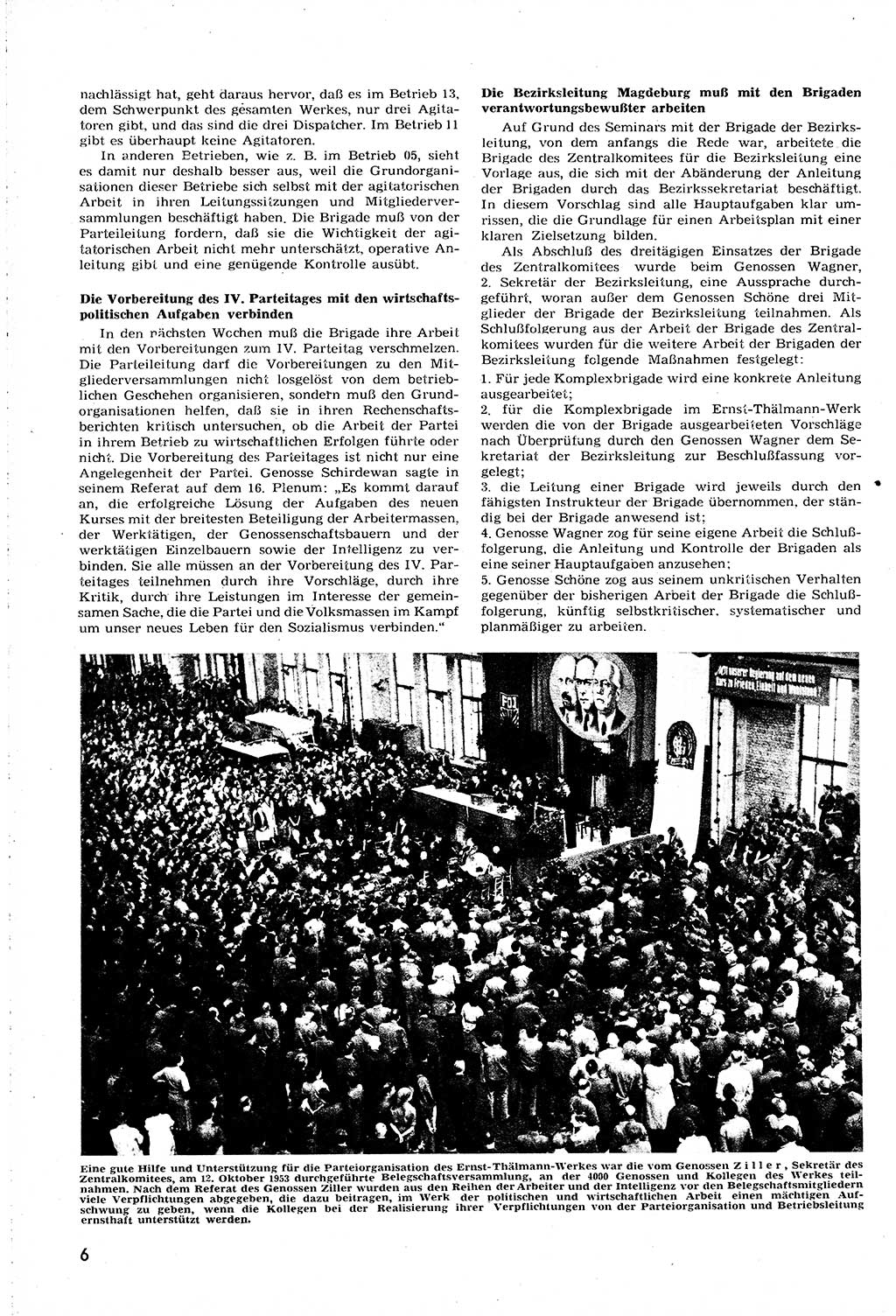 Neuer Weg (NW), Organ des Zentralkomitees (ZK) [Sozialistische Einheitspartei Deutschlands (SED)] für alle Parteiarbeiter, 8. Jahrgang [Deutsche Demokratische Republik (DDR)] 1953, Heft 20/6 (NW ZK SED DDR 1953, H. 20/6)