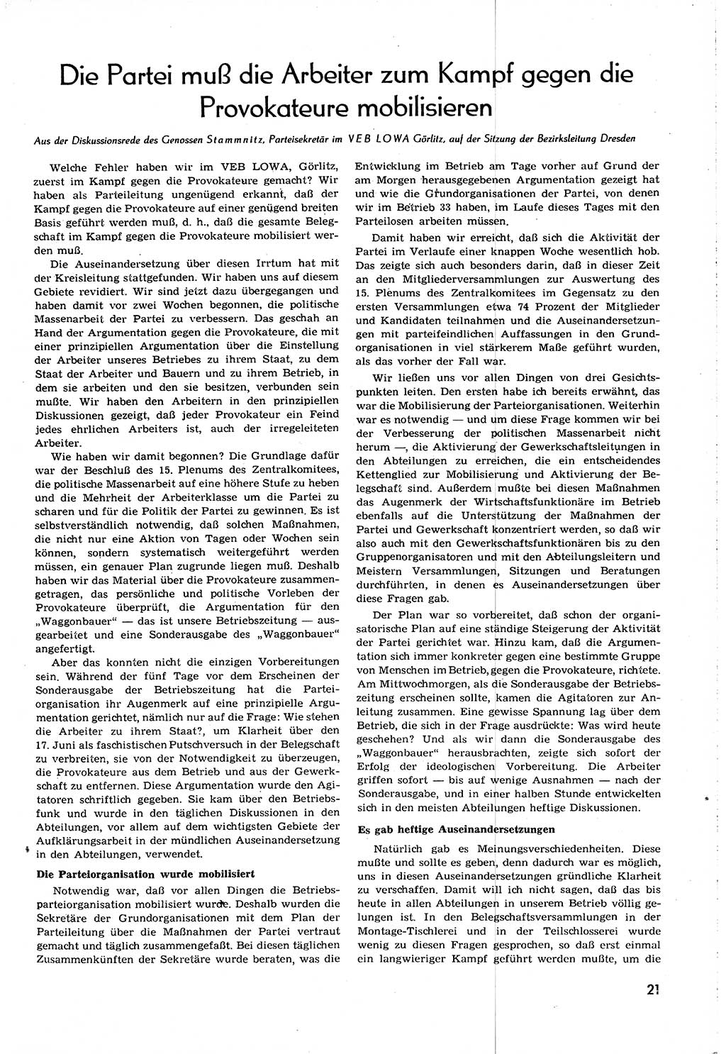 Neuer Weg (NW), Organ des Zentralkomitees (ZK) [Sozialistische Einheitspartei Deutschlands (SED)] für alle Parteiarbeiter, 8. Jahrgang [Deutsche Demokratische Republik (DDR)] 1953, Heft 20/21 (NW ZK SED DDR 1953, H. 20/21)