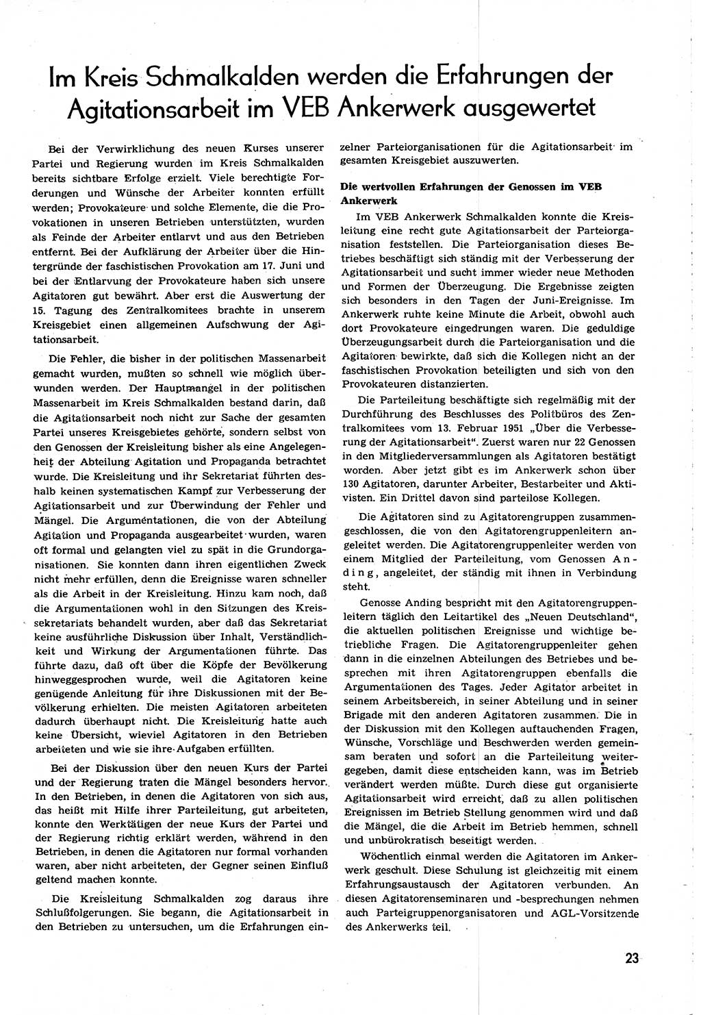 Neuer Weg (NW), Organ des Zentralkomitees (ZK) [Sozialistische Einheitspartei Deutschlands (SED)] für alle Parteiarbeiter, 8. Jahrgang [Deutsche Demokratische Republik (DDR)] 1953, Heft 20/23 (NW ZK SED DDR 1953, H. 20/23)