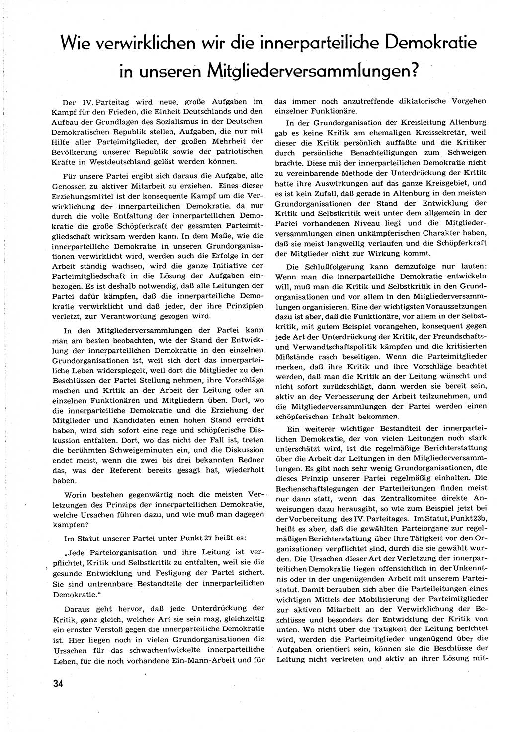 Neuer Weg (NW), Organ des Zentralkomitees (ZK) [Sozialistische Einheitspartei Deutschlands (SED)] für alle Parteiarbeiter, 8. Jahrgang [Deutsche Demokratische Republik (DDR)] 1953, Heft 20/34 (NW ZK SED DDR 1953, H. 20/34)