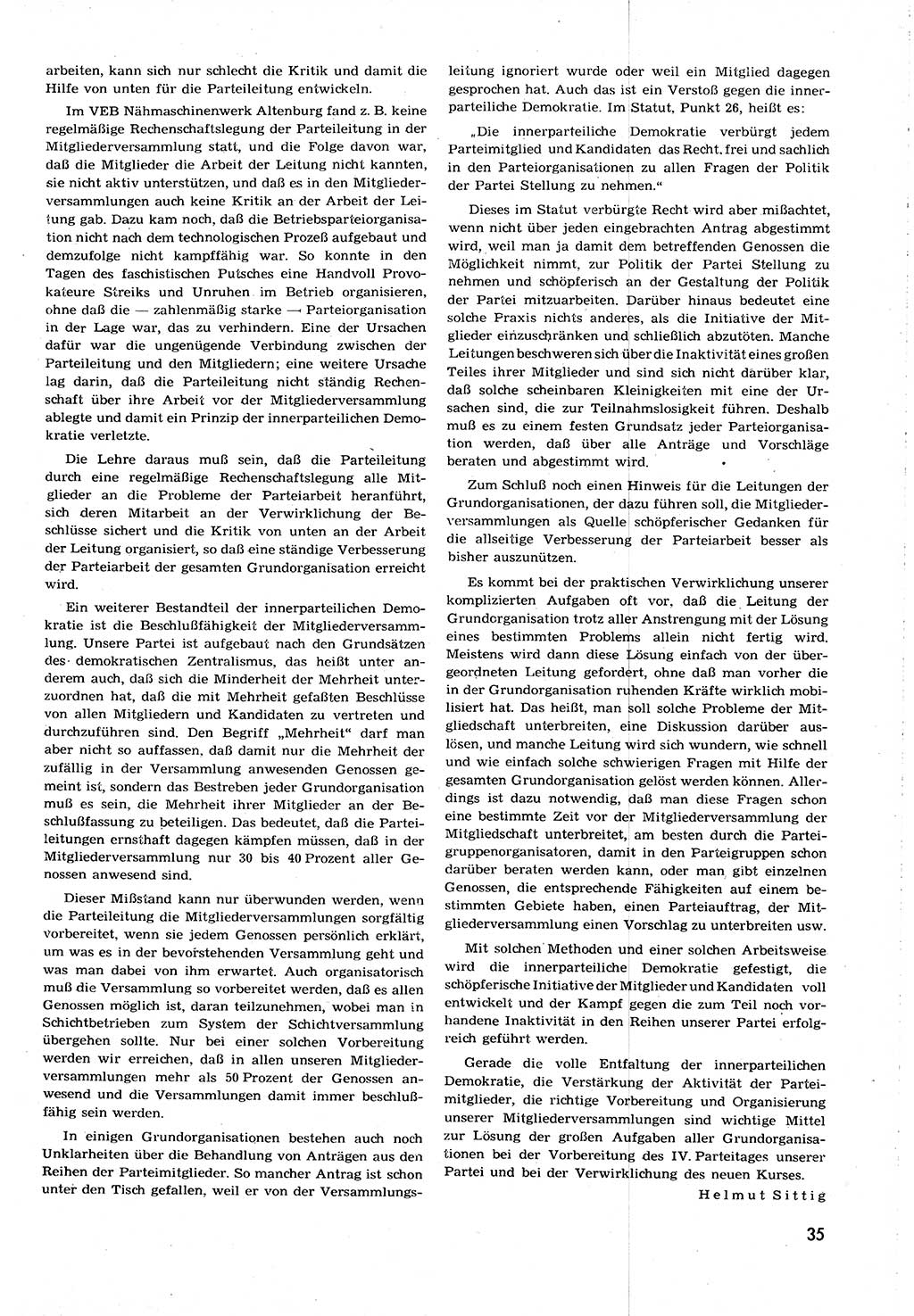 Neuer Weg (NW), Organ des Zentralkomitees (ZK) [Sozialistische Einheitspartei Deutschlands (SED)] für alle Parteiarbeiter, 8. Jahrgang [Deutsche Demokratische Republik (DDR)] 1953, Heft 20/35 (NW ZK SED DDR 1953, H. 20/35)