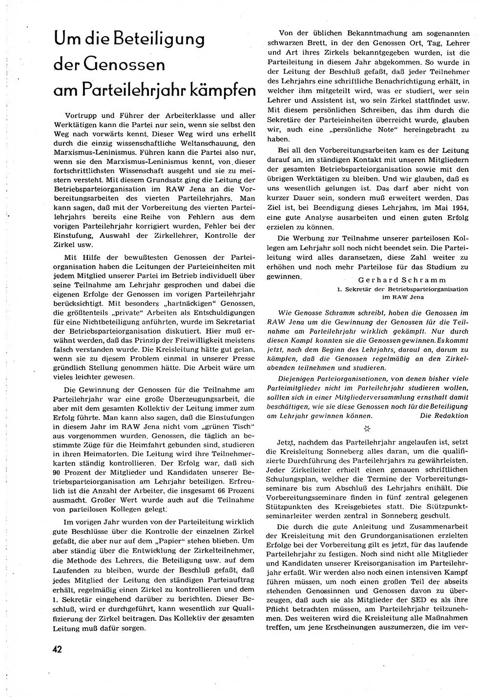 Neuer Weg (NW), Organ des Zentralkomitees (ZK) [Sozialistische Einheitspartei Deutschlands (SED)] für alle Parteiarbeiter, 8. Jahrgang [Deutsche Demokratische Republik (DDR)] 1953, Heft 20/42 (NW ZK SED DDR 1953, H. 20/42)