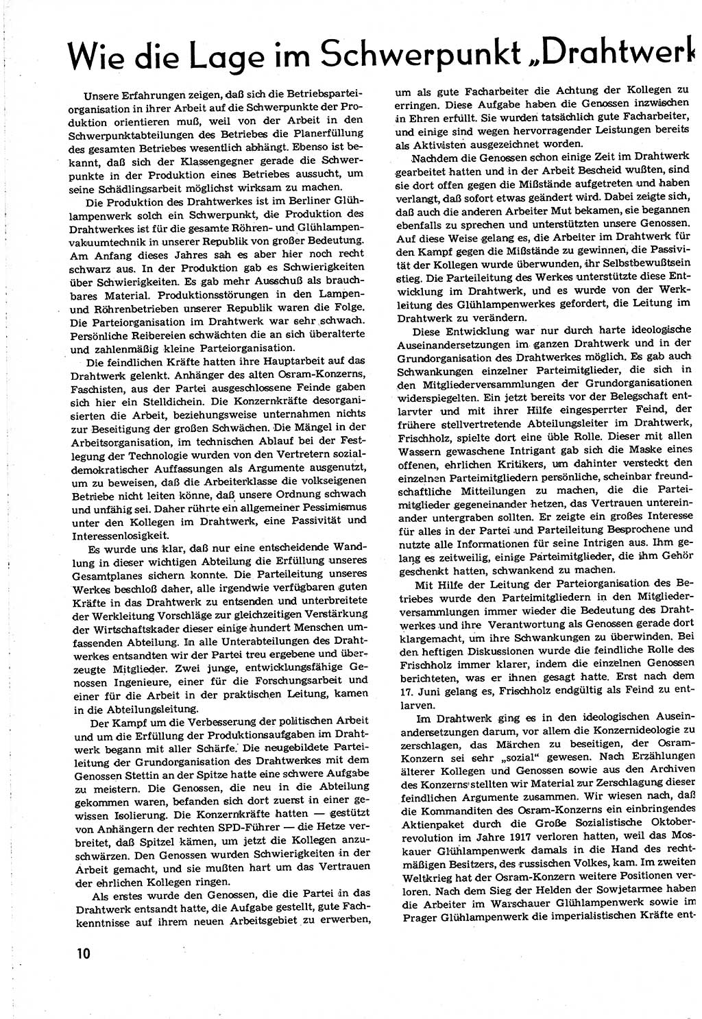 Neuer Weg (NW), Organ des Zentralkomitees (ZK) [Sozialistische Einheitspartei Deutschlands (SED)] für alle Parteiarbeiter, 8. Jahrgang [Deutsche Demokratische Republik (DDR)] 1953, Heft 21/10 (NW ZK SED DDR 1953, H. 21/10)
