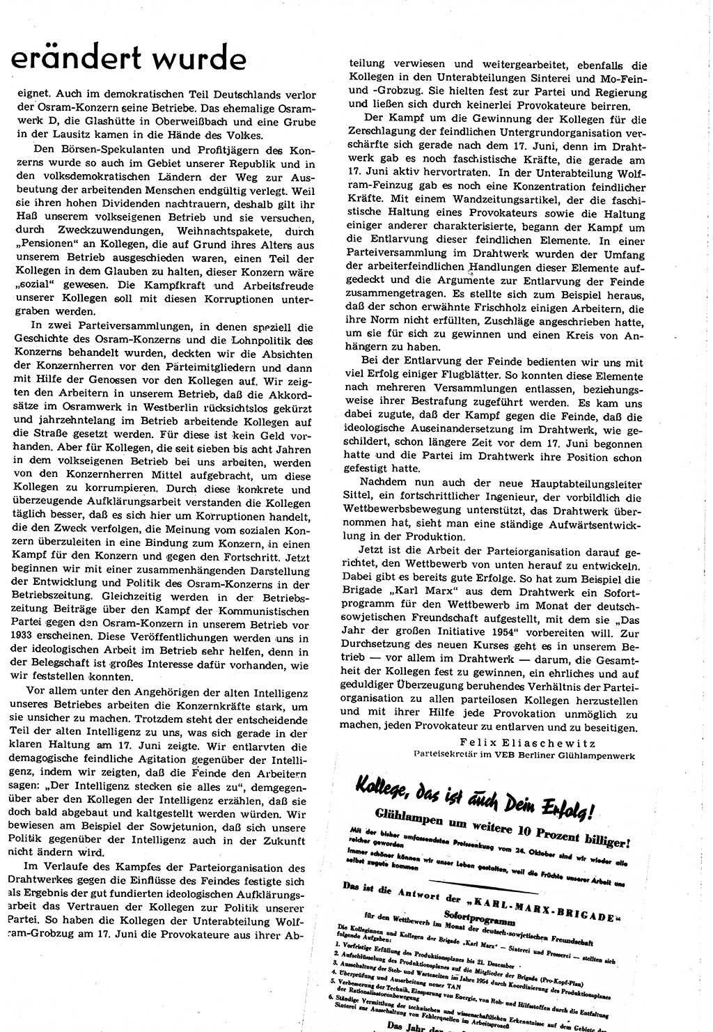Neuer Weg (NW), Organ des Zentralkomitees (ZK) [Sozialistische Einheitspartei Deutschlands (SED)] für alle Parteiarbeiter, 8. Jahrgang [Deutsche Demokratische Republik (DDR)] 1953, Heft 21/11 (NW ZK SED DDR 1953, H. 21/11)