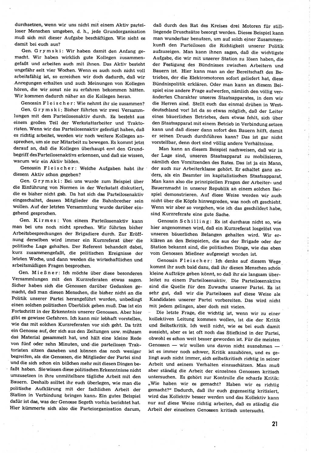 Neuer Weg (NW), Organ des Zentralkomitees (ZK) [Sozialistische Einheitspartei Deutschlands (SED)] für alle Parteiarbeiter, 8. Jahrgang [Deutsche Demokratische Republik (DDR)] 1953, Heft 21/21 (NW ZK SED DDR 1953, H. 21/21)