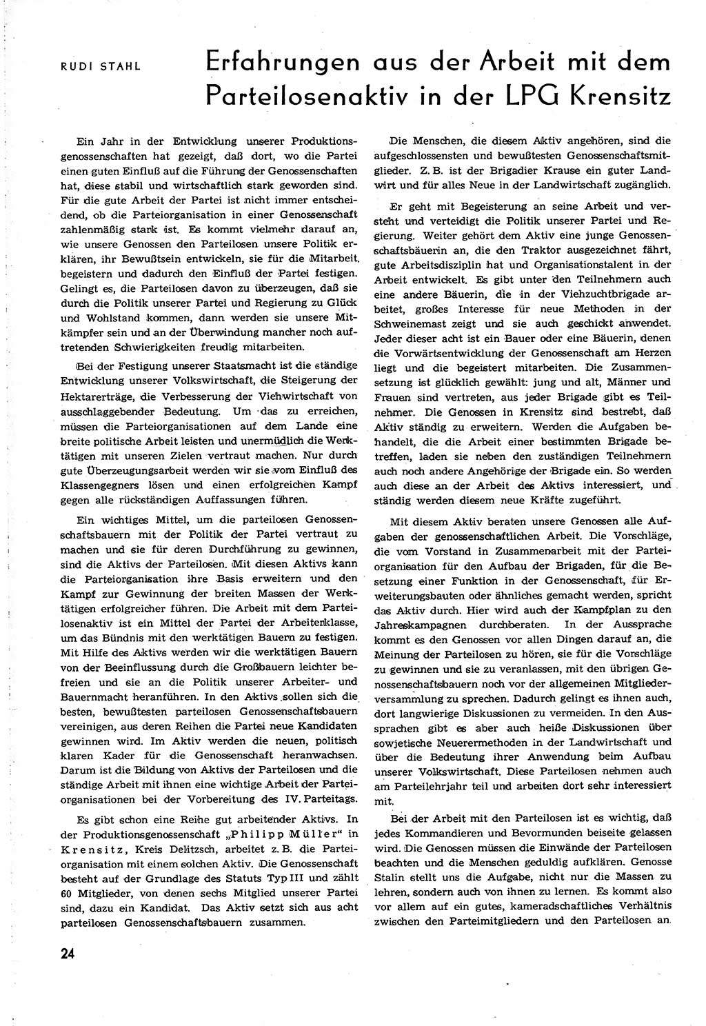 Neuer Weg (NW), Organ des Zentralkomitees (ZK) [Sozialistische Einheitspartei Deutschlands (SED)] für alle Parteiarbeiter, 8. Jahrgang [Deutsche Demokratische Republik (DDR)] 1953, Heft 21/24 (NW ZK SED DDR 1953, H. 21/24)