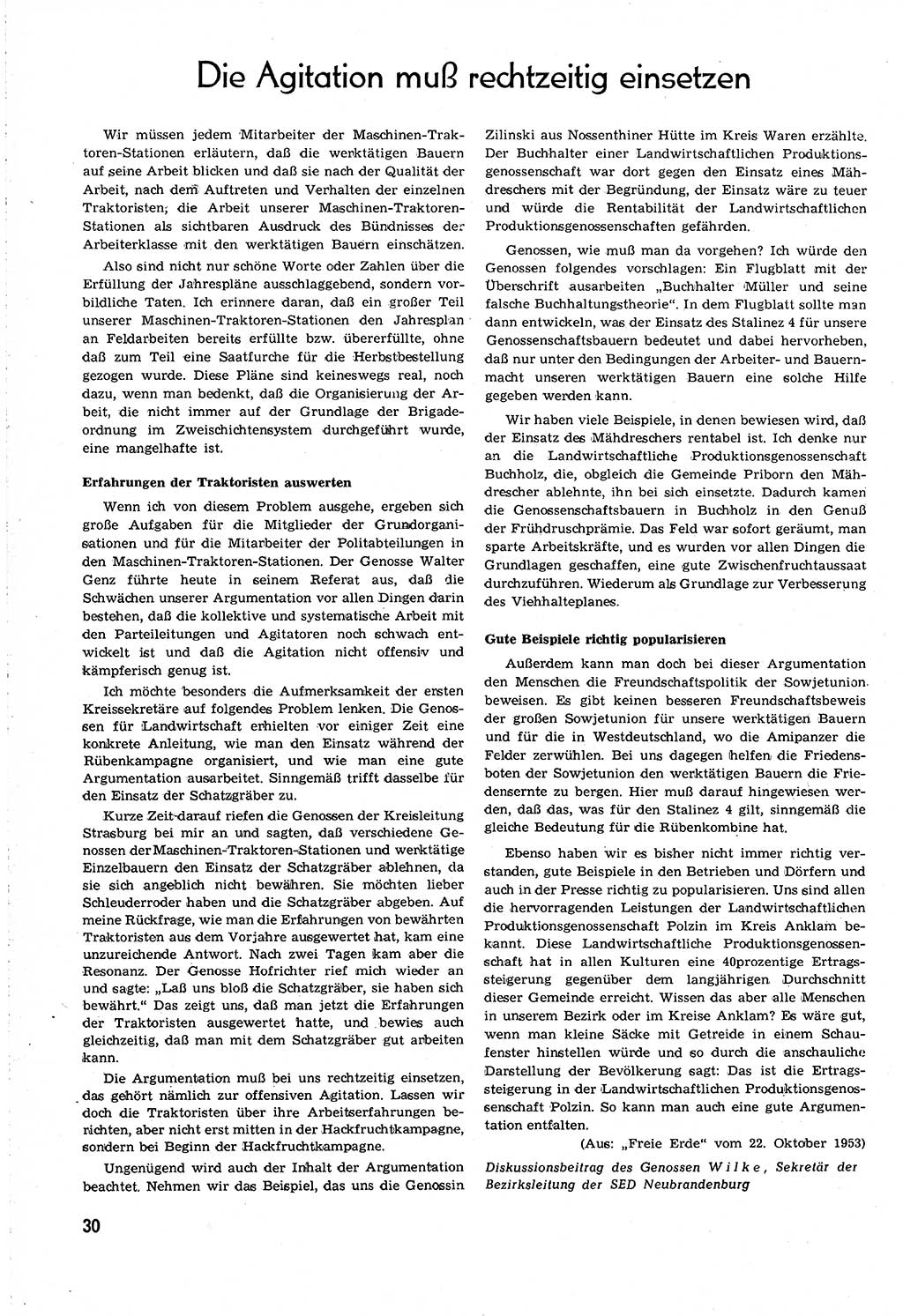 Neuer Weg (NW), Organ des Zentralkomitees (ZK) [Sozialistische Einheitspartei Deutschlands (SED)] für alle Parteiarbeiter, 8. Jahrgang [Deutsche Demokratische Republik (DDR)] 1953, Heft 21/30 (NW ZK SED DDR 1953, H. 21/30)