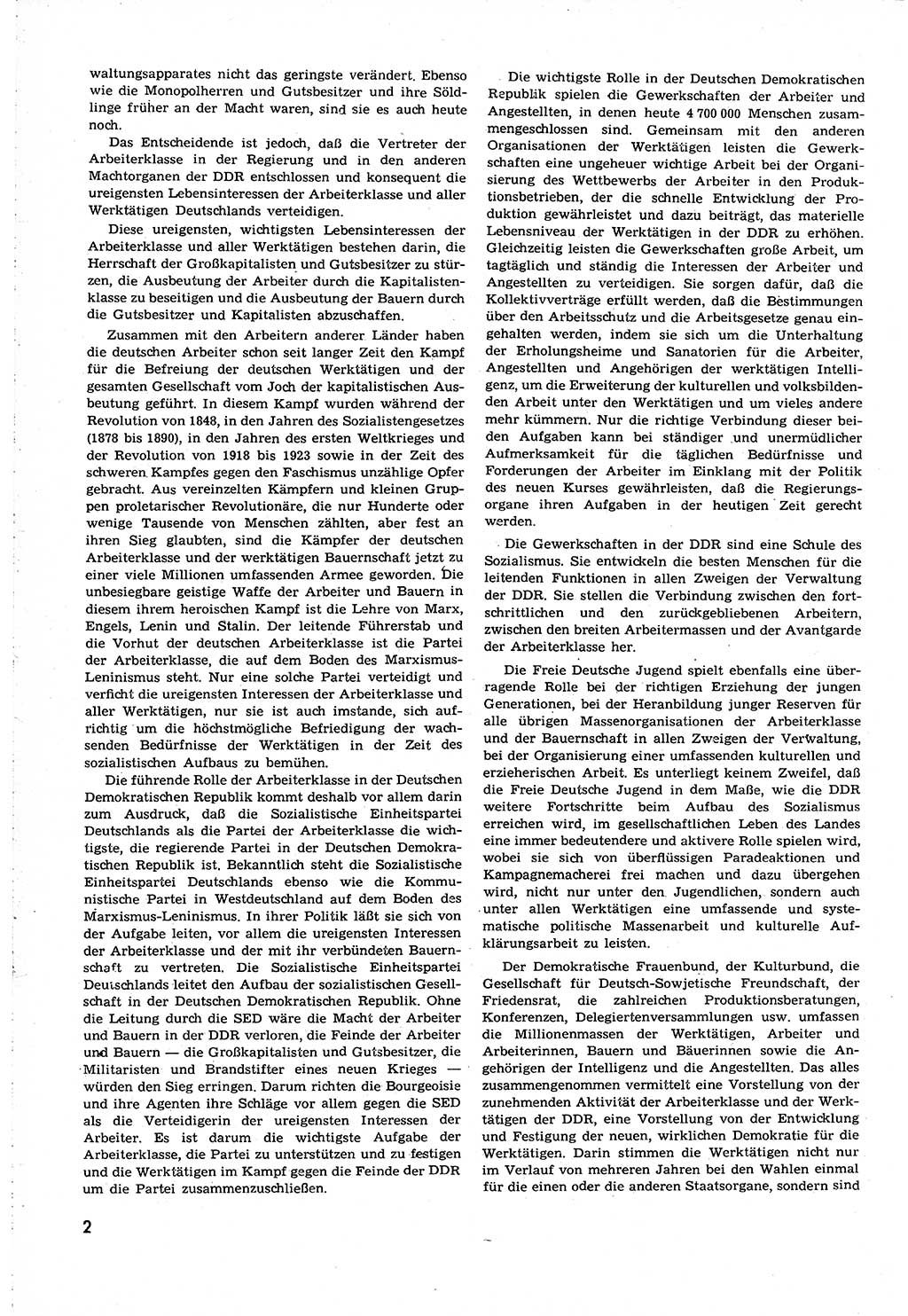 Neuer Weg (NW), Organ des Zentralkomitees (ZK) [Sozialistische Einheitspartei Deutschlands (SED)] für alle Parteiarbeiter, 8. Jahrgang [Deutsche Demokratische Republik (DDR)] 1953, Heft 22/2 (NW ZK SED DDR 1953, H. 22/2)
