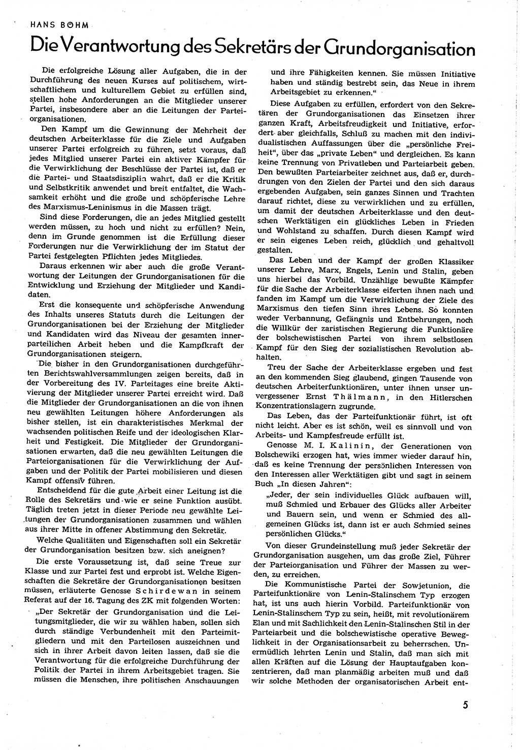 Neuer Weg (NW), Organ des Zentralkomitees (ZK) [Sozialistische Einheitspartei Deutschlands (SED)] für alle Parteiarbeiter, 8. Jahrgang [Deutsche Demokratische Republik (DDR)] 1953, Heft 22/5 (NW ZK SED DDR 1953, H. 22/5)