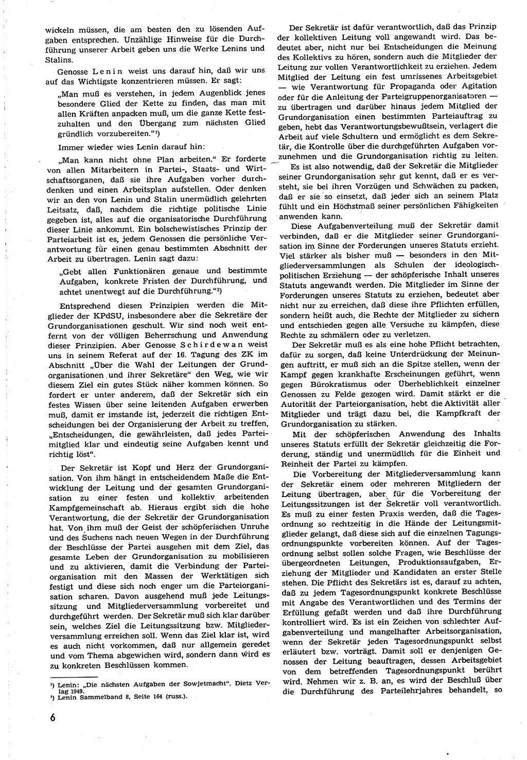 Neuer Weg (NW), Organ des Zentralkomitees (ZK) [Sozialistische Einheitspartei Deutschlands (SED)] für alle Parteiarbeiter, 8. Jahrgang [Deutsche Demokratische Republik (DDR)] 1953, Heft 22/6 (NW ZK SED DDR 1953, H. 22/6)