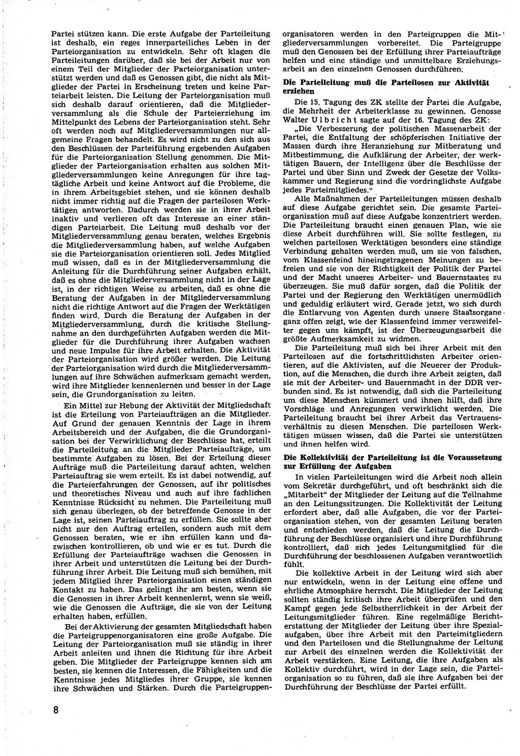 Neuer Weg (NW), Organ des Zentralkomitees (ZK) [Sozialistische Einheitspartei Deutschlands (SED)] für alle Parteiarbeiter, 8. Jahrgang [Deutsche Demokratische Republik (DDR)] 1953, Heft 22/8 (NW ZK SED DDR 1953, H. 22/8)