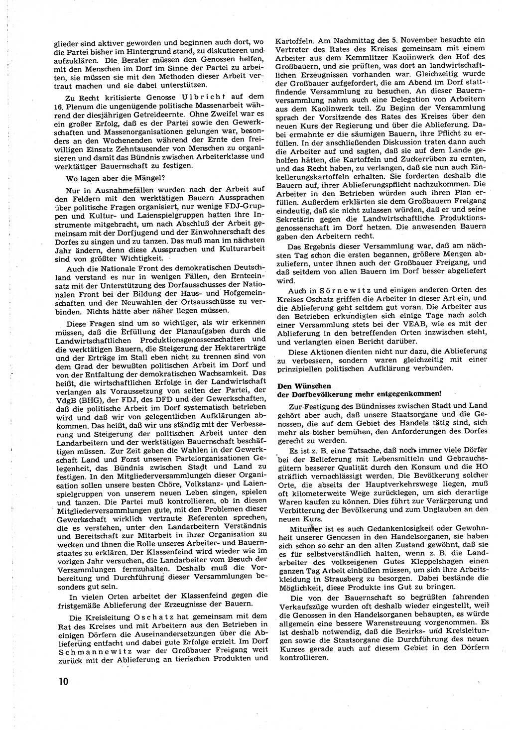 Neuer Weg (NW), Organ des Zentralkomitees (ZK) [Sozialistische Einheitspartei Deutschlands (SED)] für alle Parteiarbeiter, 8. Jahrgang [Deutsche Demokratische Republik (DDR)] 1953, Heft 22/10 (NW ZK SED DDR 1953, H. 22/10)