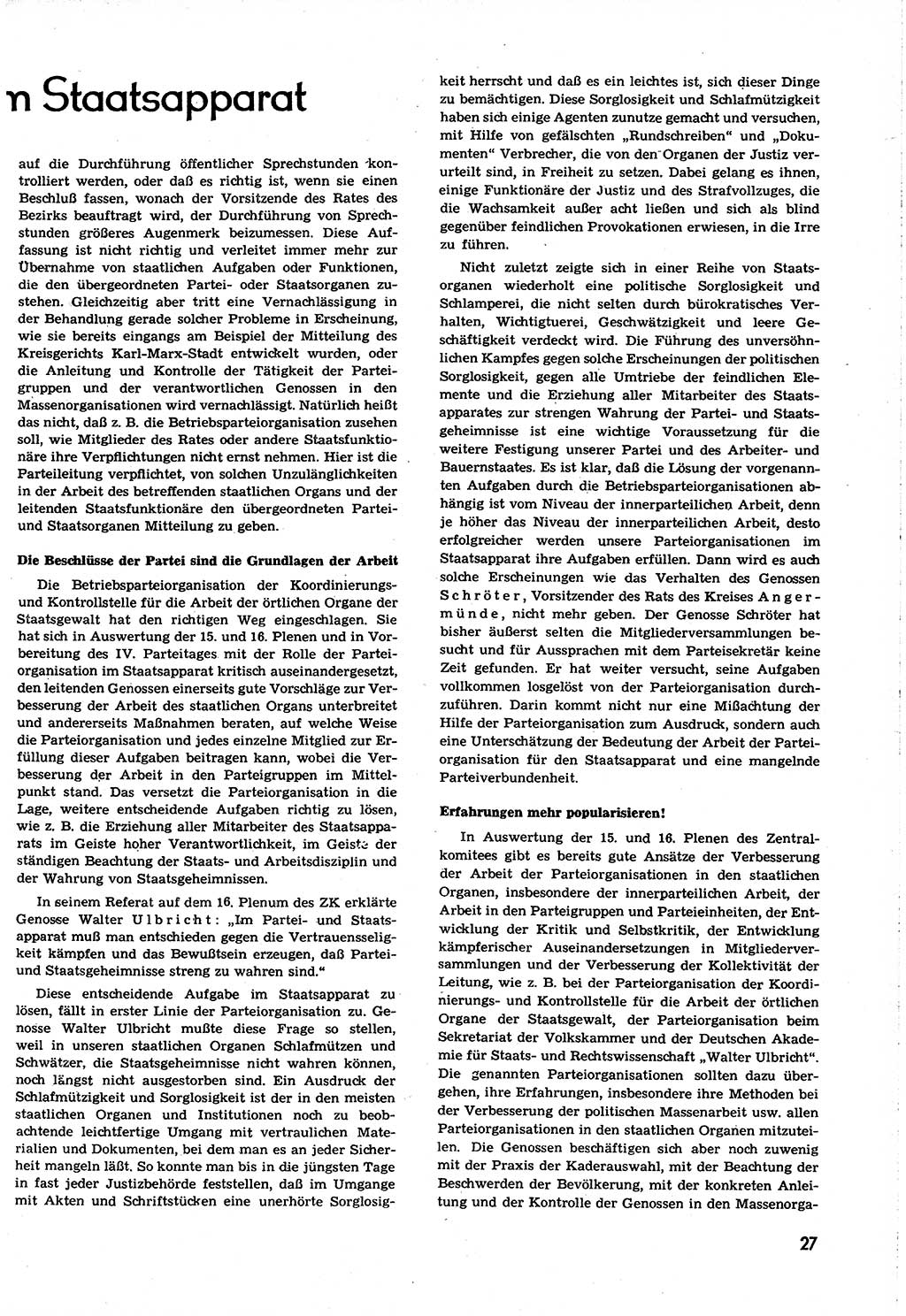 Neuer Weg (NW), Organ des Zentralkomitees (ZK) [Sozialistische Einheitspartei Deutschlands (SED)] für alle Parteiarbeiter, 8. Jahrgang [Deutsche Demokratische Republik (DDR)] 1953, Heft 22/27 (NW ZK SED DDR 1953, H. 22/27)