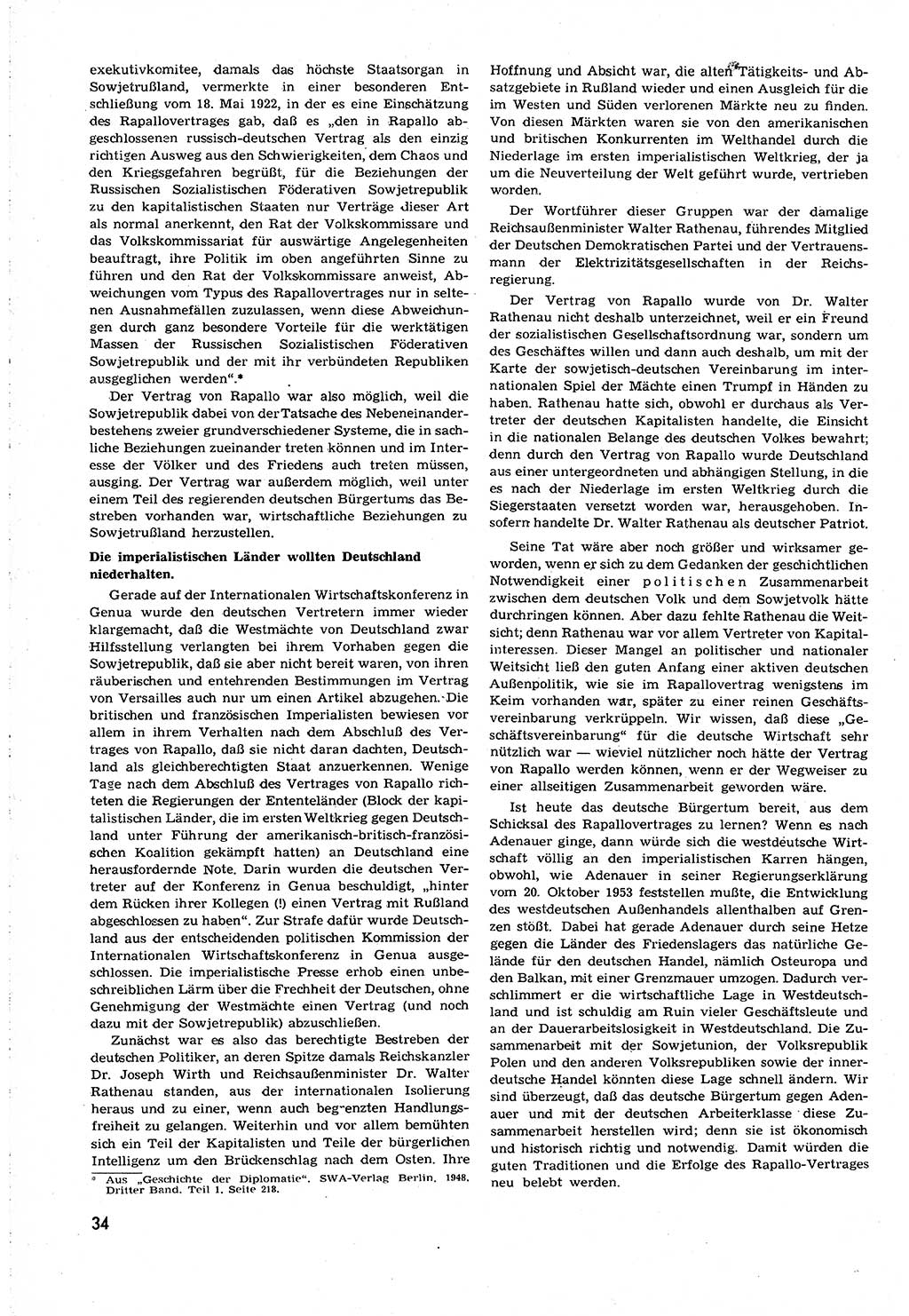 Neuer Weg (NW), Organ des Zentralkomitees (ZK) [Sozialistische Einheitspartei Deutschlands (SED)] für alle Parteiarbeiter, 8. Jahrgang [Deutsche Demokratische Republik (DDR)] 1953, Heft 22/34 (NW ZK SED DDR 1953, H. 22/34)