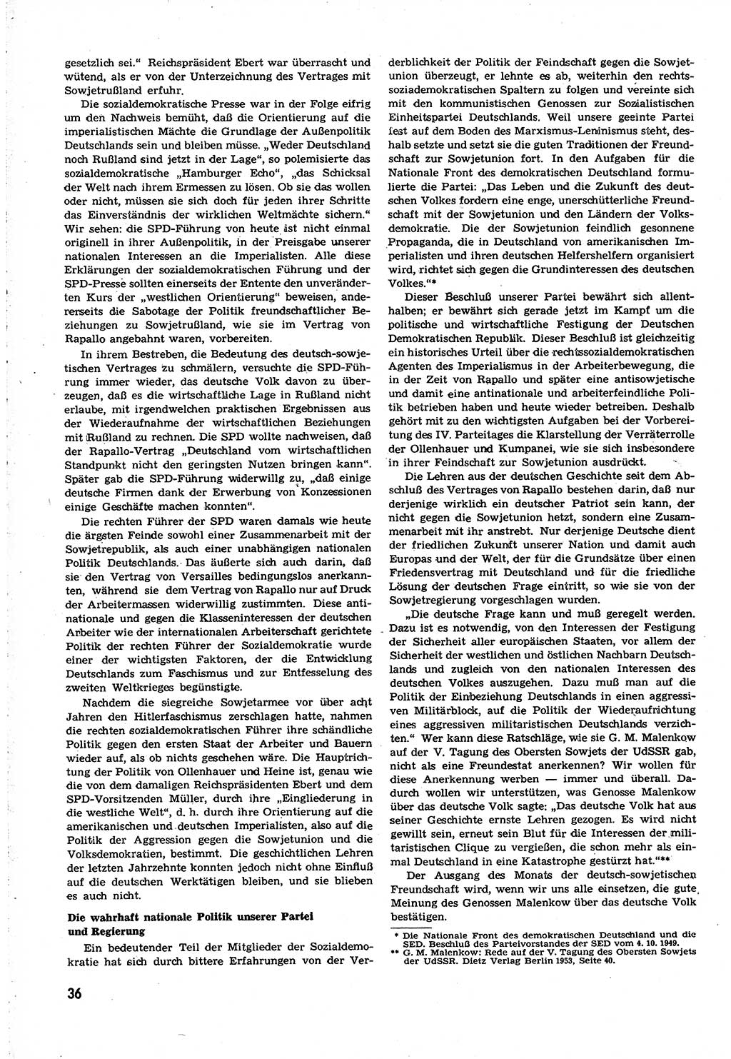 Neuer Weg (NW), Organ des Zentralkomitees (ZK) [Sozialistische Einheitspartei Deutschlands (SED)] für alle Parteiarbeiter, 8. Jahrgang [Deutsche Demokratische Republik (DDR)] 1953, Heft 22/36 (NW ZK SED DDR 1953, H. 22/36)