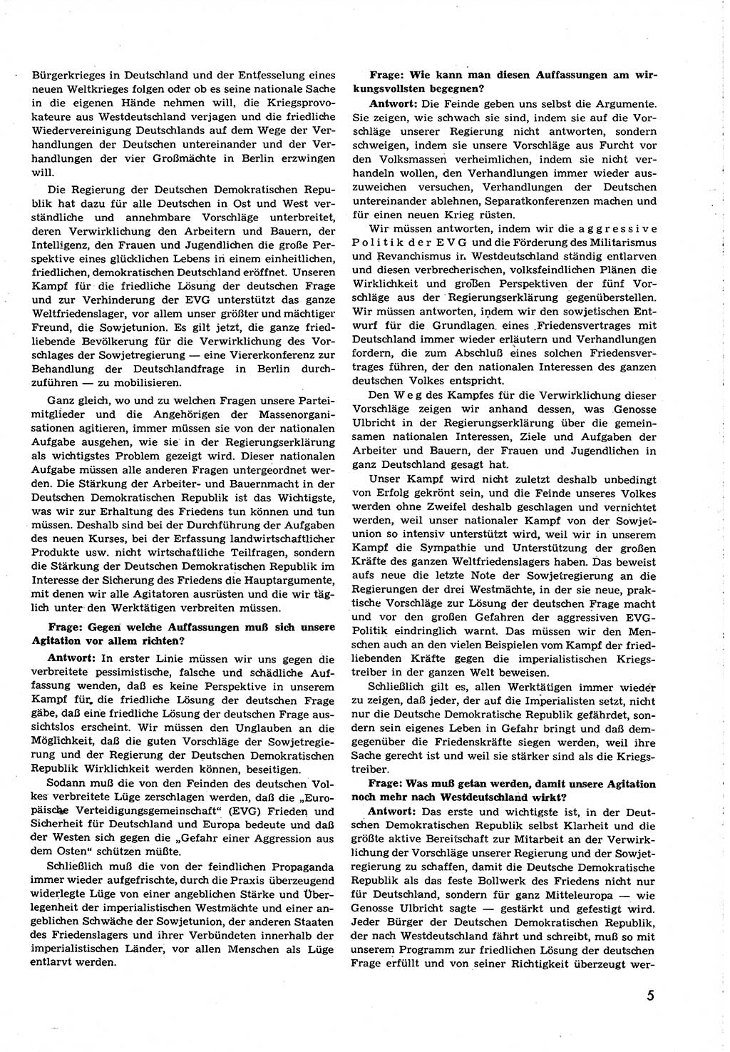 Neuer Weg (NW), Organ des Zentralkomitees (ZK) [Sozialistische Einheitspartei Deutschlands (SED)] für alle Parteiarbeiter, 8. Jahrgang [Deutsche Demokratische Republik (DDR)] 1953, Heft 23/5 (NW ZK SED DDR 1953, H. 23/5)
