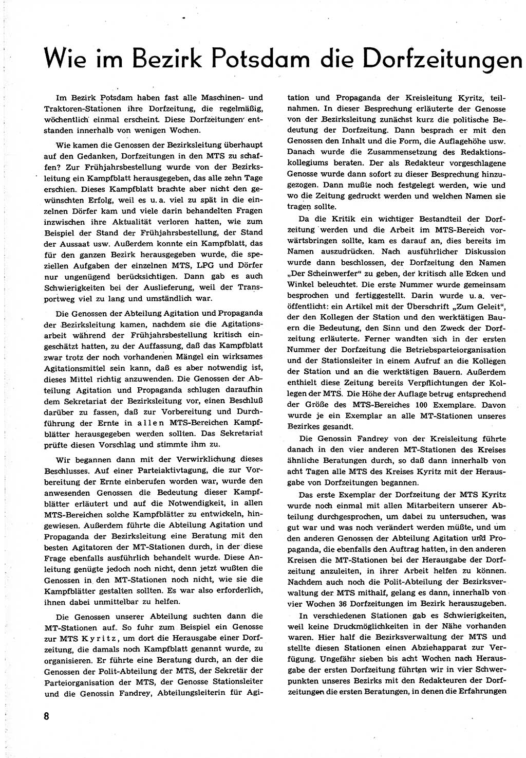 Neuer Weg (NW), Organ des Zentralkomitees (ZK) [Sozialistische Einheitspartei Deutschlands (SED)] für alle Parteiarbeiter, 8. Jahrgang [Deutsche Demokratische Republik (DDR)] 1953, Heft 23/8 (NW ZK SED DDR 1953, H. 23/8)
