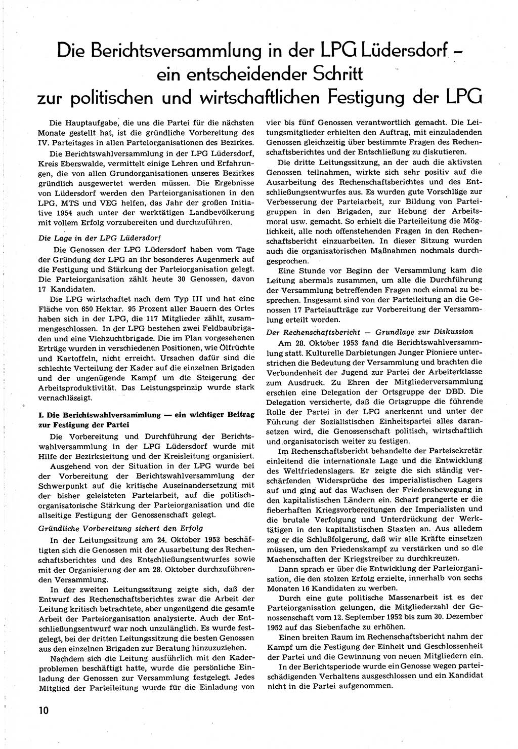 Neuer Weg (NW), Organ des Zentralkomitees (ZK) [Sozialistische Einheitspartei Deutschlands (SED)] für alle Parteiarbeiter, 8. Jahrgang [Deutsche Demokratische Republik (DDR)] 1953, Heft 23/10 (NW ZK SED DDR 1953, H. 23/10)