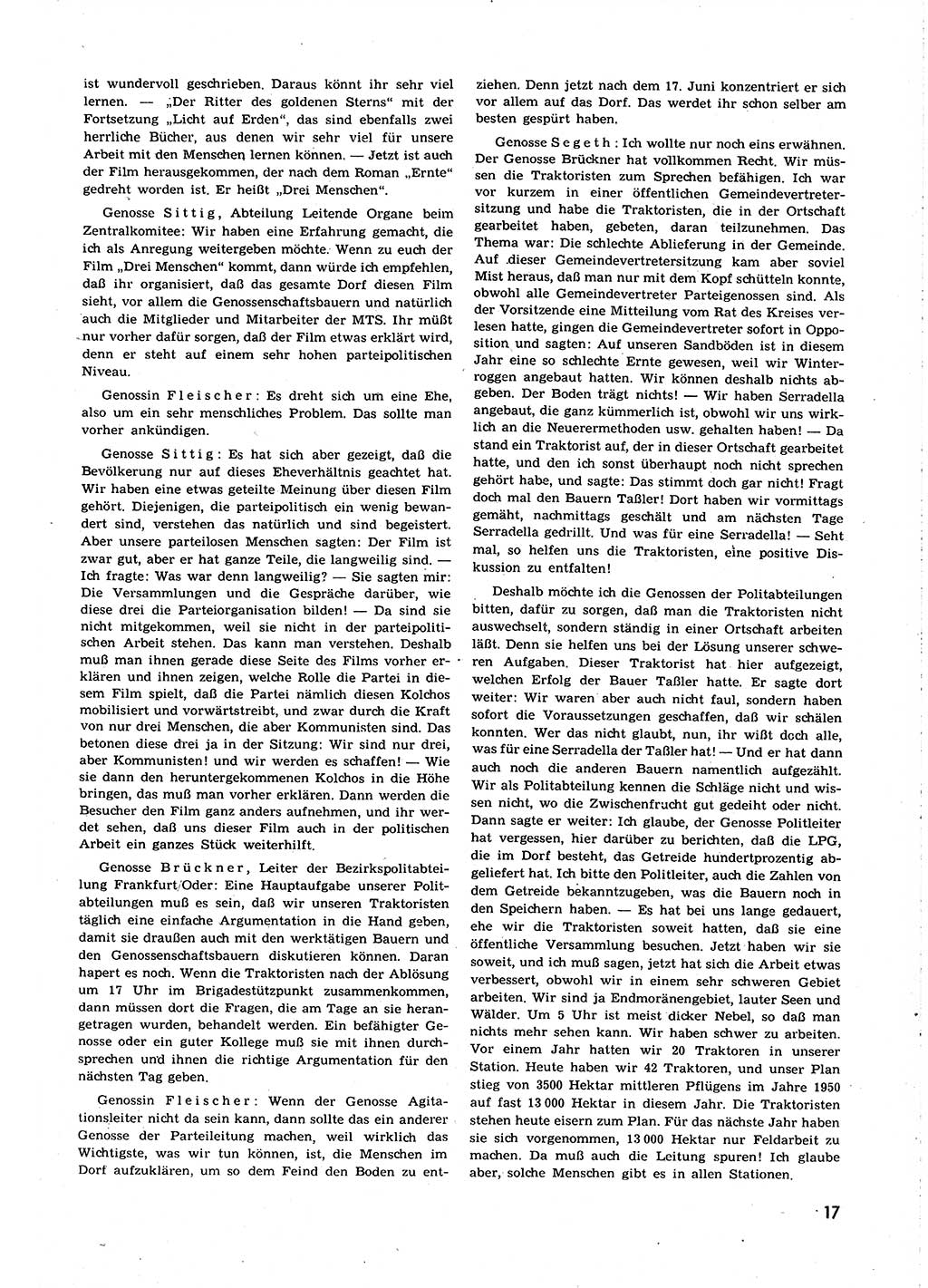Neuer Weg (NW), Organ des Zentralkomitees (ZK) [Sozialistische Einheitspartei Deutschlands (SED)] für alle Parteiarbeiter, 8. Jahrgang [Deutsche Demokratische Republik (DDR)] 1953, Heft 23/17 (NW ZK SED DDR 1953, H. 23/17)