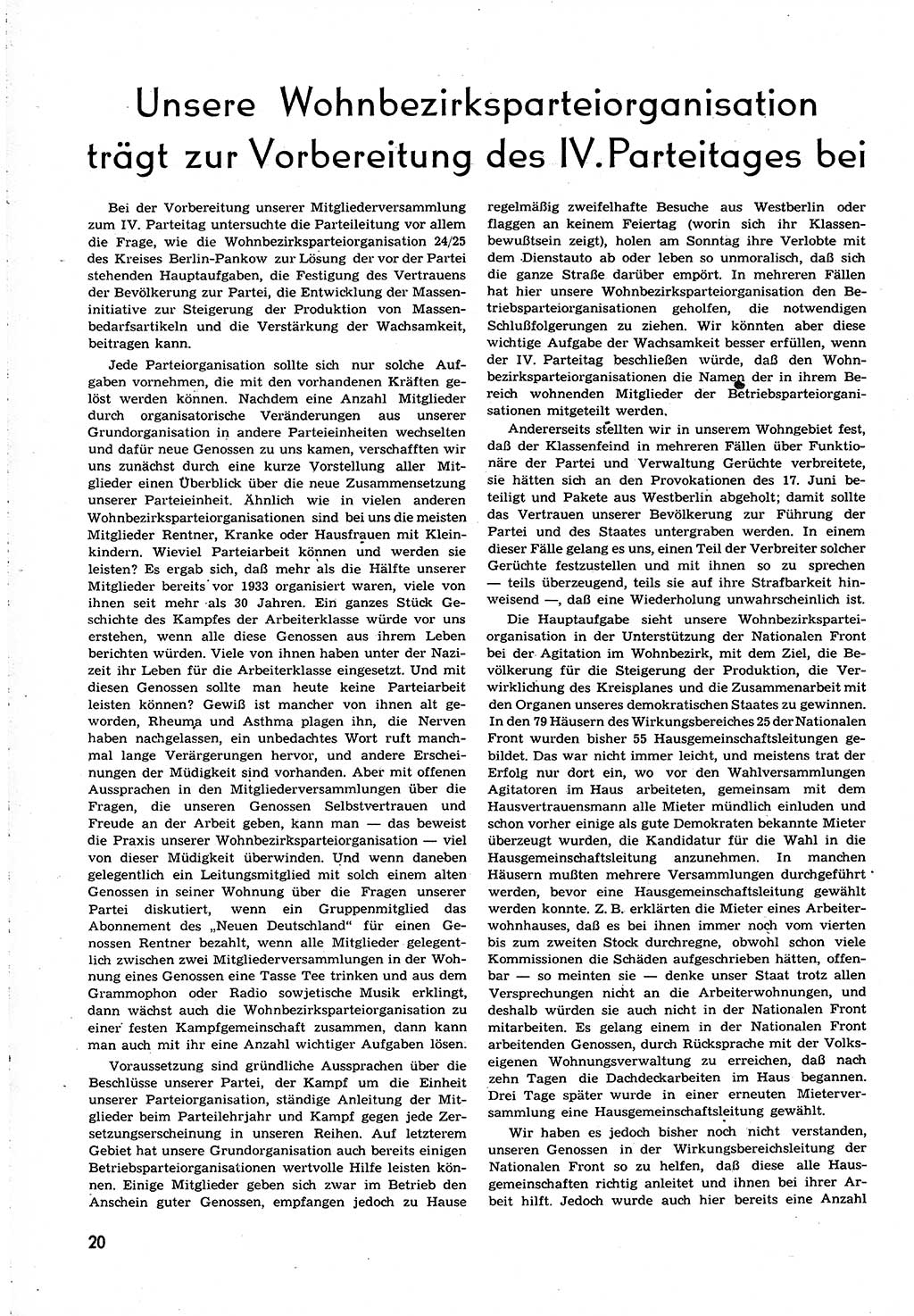 Neuer Weg (NW), Organ des Zentralkomitees (ZK) [Sozialistische Einheitspartei Deutschlands (SED)] für alle Parteiarbeiter, 8. Jahrgang [Deutsche Demokratische Republik (DDR)] 1953, Heft 23/20 (NW ZK SED DDR 1953, H. 23/20)