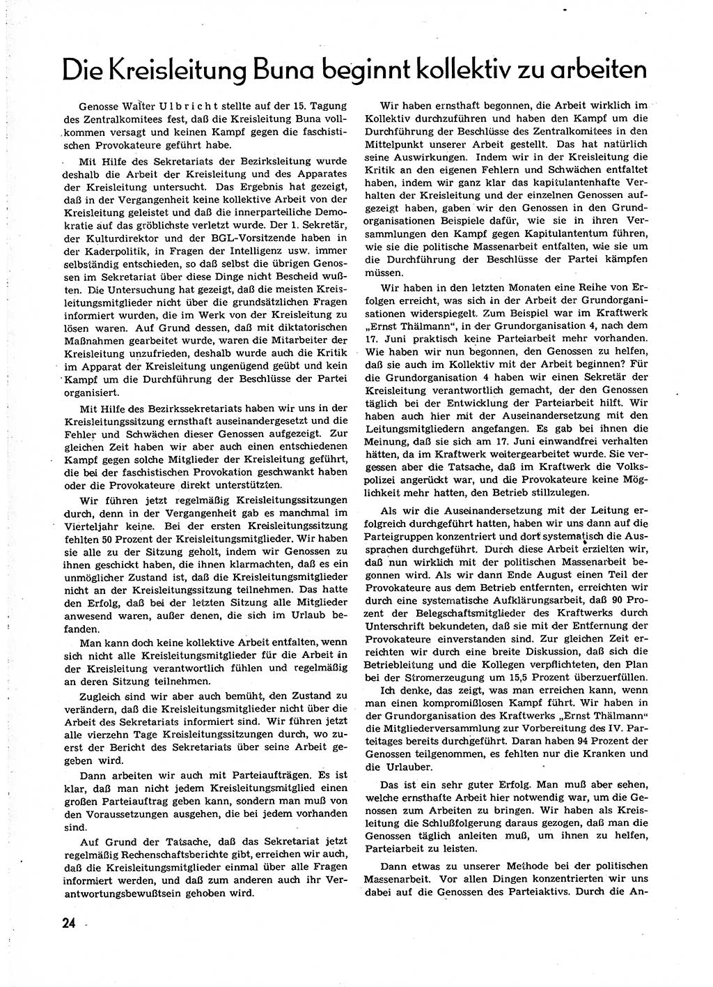 Neuer Weg (NW), Organ des Zentralkomitees (ZK) [Sozialistische Einheitspartei Deutschlands (SED)] für alle Parteiarbeiter, 8. Jahrgang [Deutsche Demokratische Republik (DDR)] 1953, Heft 23/24 (NW ZK SED DDR 1953, H. 23/24)
