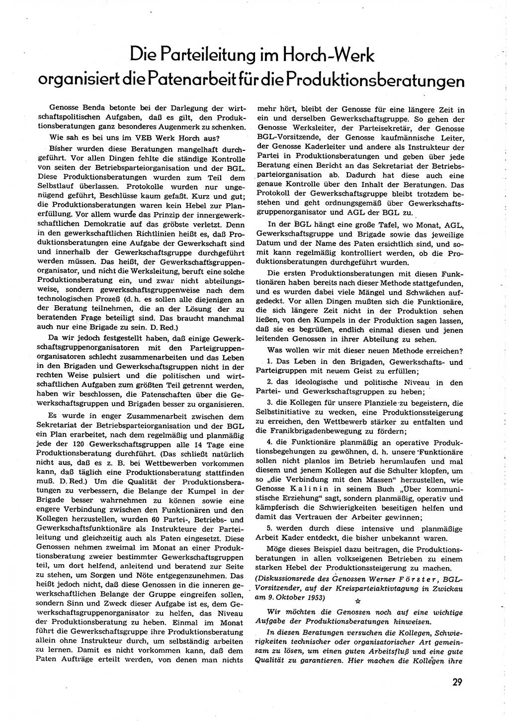 Neuer Weg (NW), Organ des Zentralkomitees (ZK) [Sozialistische Einheitspartei Deutschlands (SED)] für alle Parteiarbeiter, 8. Jahrgang [Deutsche Demokratische Republik (DDR)] 1953, Heft 23/29 (NW ZK SED DDR 1953, H. 23/29)