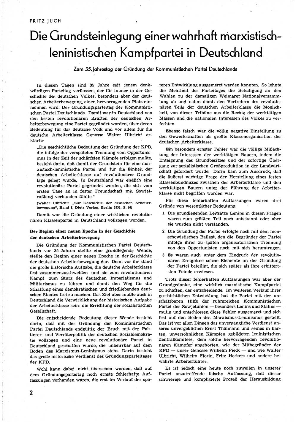 Neuer Weg (NW), Organ des Zentralkomitees (ZK) [Sozialistische Einheitspartei Deutschlands (SED)] für alle Parteiarbeiter, 8. Jahrgang [Deutsche Demokratische Republik (DDR)] 1953, Heft 24/2 (NW ZK SED DDR 1953, H. 24/2)