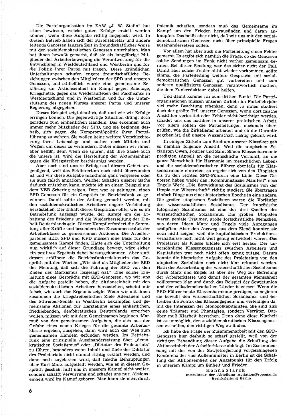 Neuer Weg (NW), Organ des Zentralkomitees (ZK) [Sozialistische Einheitspartei Deutschlands (SED)] für alle Parteiarbeiter, 8. Jahrgang [Deutsche Demokratische Republik (DDR)] 1953, Heft 24/6 (NW ZK SED DDR 1953, H. 24/6)