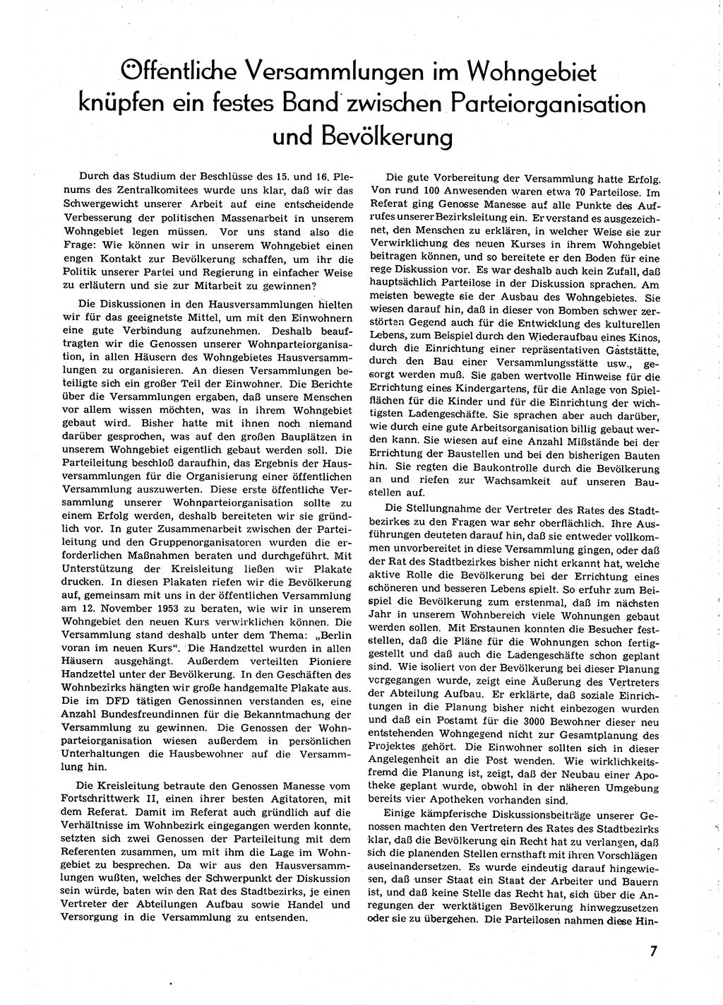 Neuer Weg (NW), Organ des Zentralkomitees (ZK) [Sozialistische Einheitspartei Deutschlands (SED)] für alle Parteiarbeiter, 8. Jahrgang [Deutsche Demokratische Republik (DDR)] 1953, Heft 24/7 (NW ZK SED DDR 1953, H. 24/7)