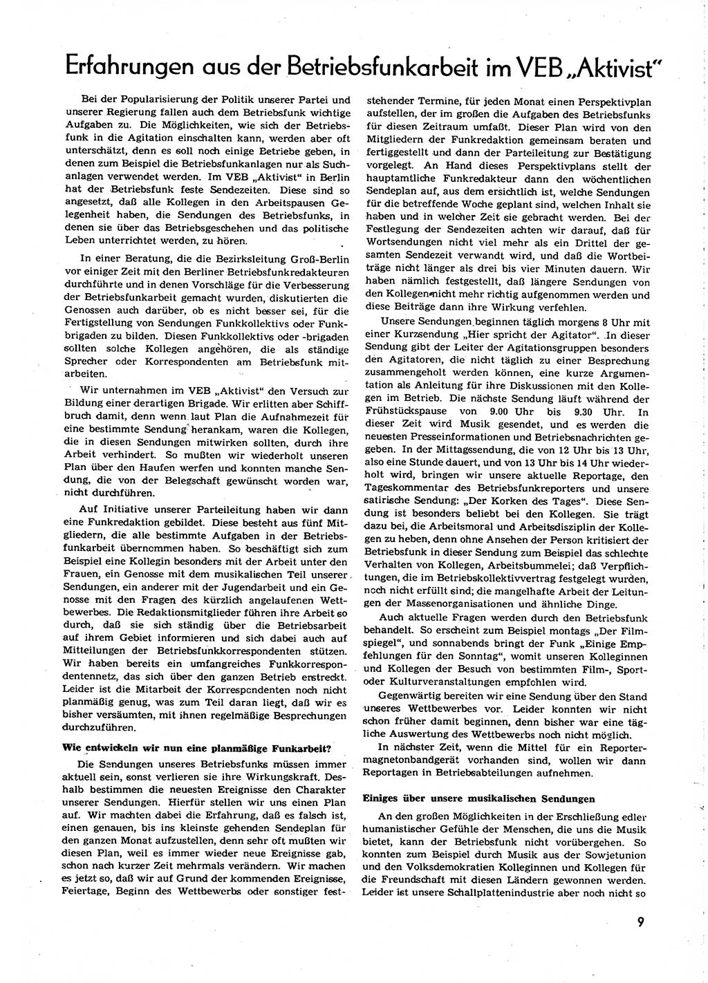 Neuer Weg (NW), Organ des Zentralkomitees (ZK) [Sozialistische Einheitspartei Deutschlands (SED)] für alle Parteiarbeiter, 8. Jahrgang [Deutsche Demokratische Republik (DDR)] 1953, Heft 24/9 (NW ZK SED DDR 1953, H. 24/9)