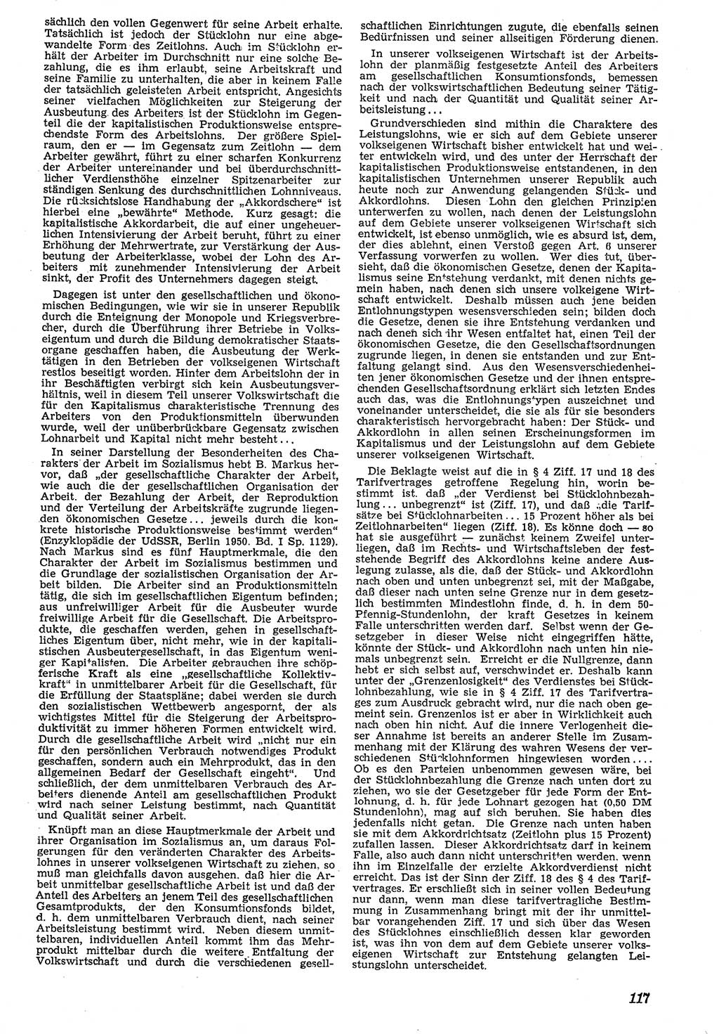 Neue Justiz (NJ), Zeitschrift für Recht und Rechtswissenschaft [Deutsche Demokratische Republik (DDR)], 7. Jahrgang 1953, Seite 117 (NJ DDR 1953, S. 117)