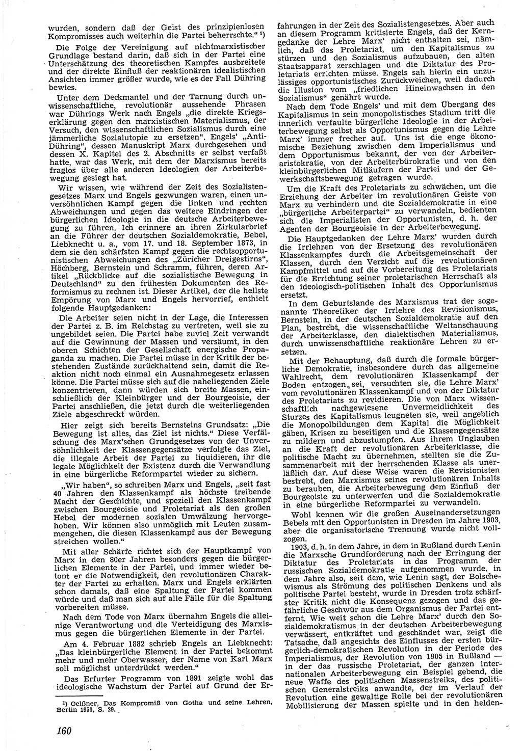 Neue Justiz (NJ), Zeitschrift für Recht und Rechtswissenschaft [Deutsche Demokratische Republik (DDR)], 7. Jahrgang 1953, Seite 160 (NJ DDR 1953, S. 160)