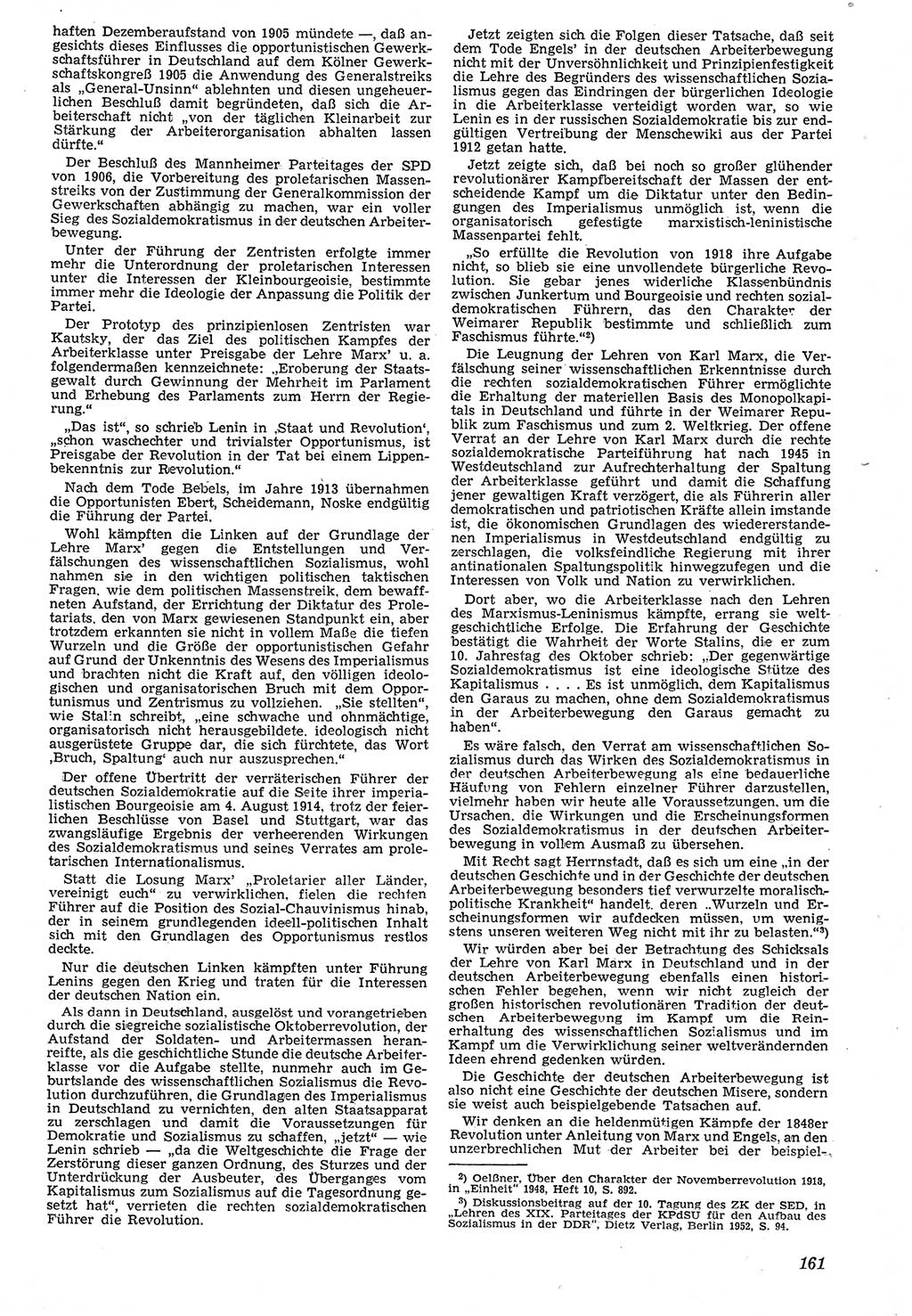 Neue Justiz (NJ), Zeitschrift für Recht und Rechtswissenschaft [Deutsche Demokratische Republik (DDR)], 7. Jahrgang 1953, Seite 161 (NJ DDR 1953, S. 161)