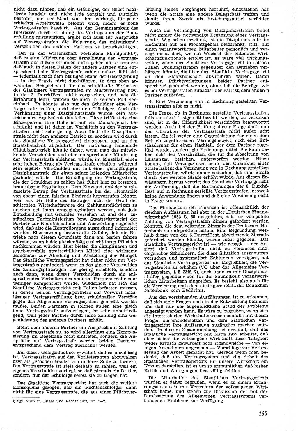 Neue Justiz (NJ), Zeitschrift für Recht und Rechtswissenschaft [Deutsche Demokratische Republik (DDR)], 7. Jahrgang 1953, Seite 165 (NJ DDR 1953, S. 165)