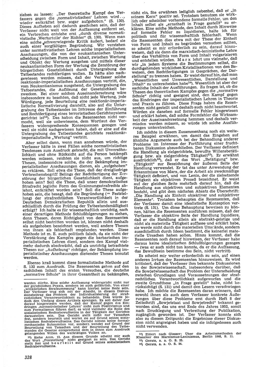 Neue Justiz (NJ), Zeitschrift für Recht und Rechtswissenschaft [Deutsche Demokratische Republik (DDR)], 7. Jahrgang 1953, Seite 328 (NJ DDR 1953, S. 328)