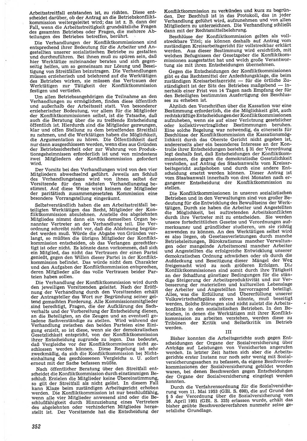 Neue Justiz (NJ), Zeitschrift für Recht und Rechtswissenschaft [Deutsche Demokratische Republik (DDR)], 7. Jahrgang 1953, Seite 352 (NJ DDR 1953, S. 352)