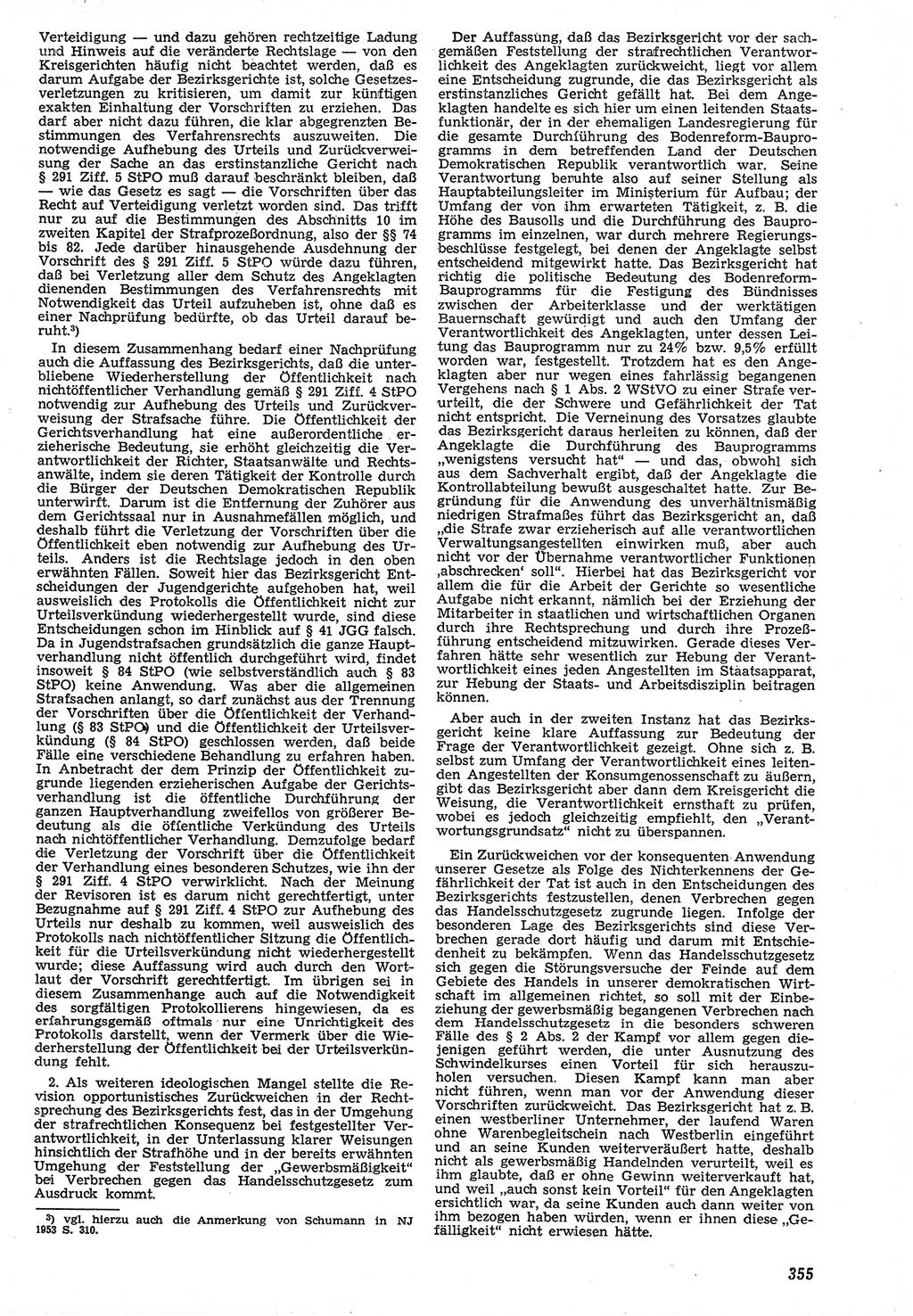 Neue Justiz (NJ), Zeitschrift für Recht und Rechtswissenschaft [Deutsche Demokratische Republik (DDR)], 7. Jahrgang 1953, Seite 355 (NJ DDR 1953, S. 355)