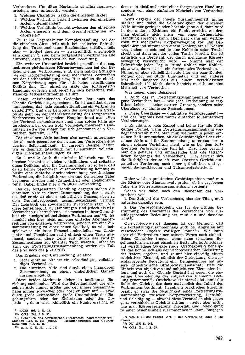 Neue Justiz (NJ), Zeitschrift für Recht und Rechtswissenschaft [Deutsche Demokratische Republik (DDR)], 7. Jahrgang 1953, Seite 389 (NJ DDR 1953, S. 389)
