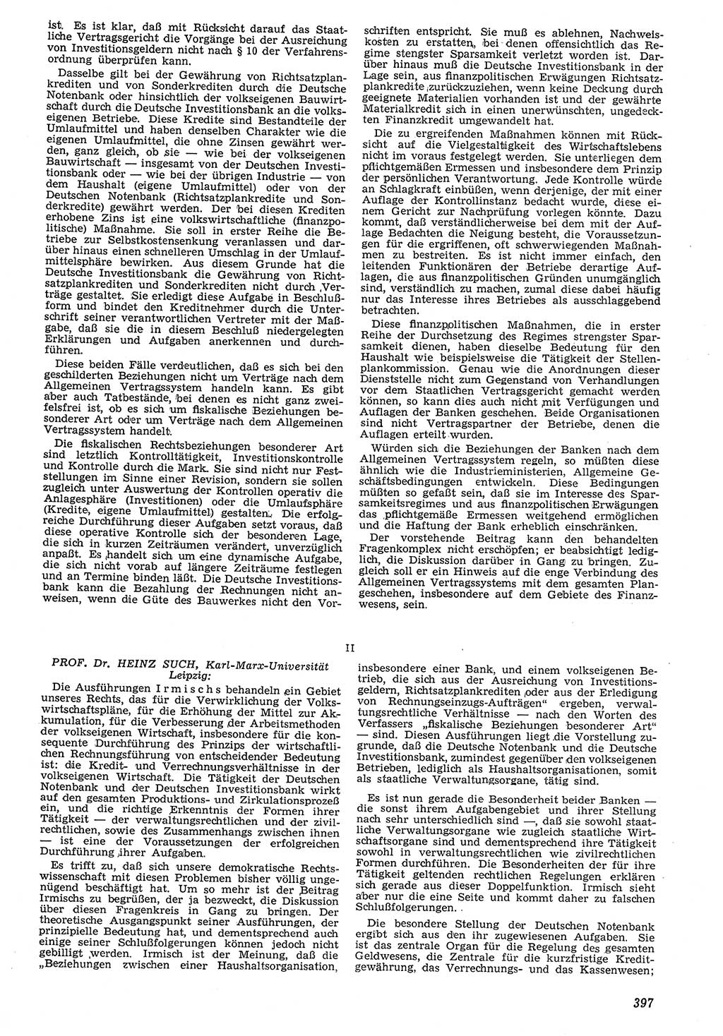 Neue Justiz (NJ), Zeitschrift für Recht und Rechtswissenschaft [Deutsche Demokratische Republik (DDR)], 7. Jahrgang 1953, Seite 397 (NJ DDR 1953, S. 397)