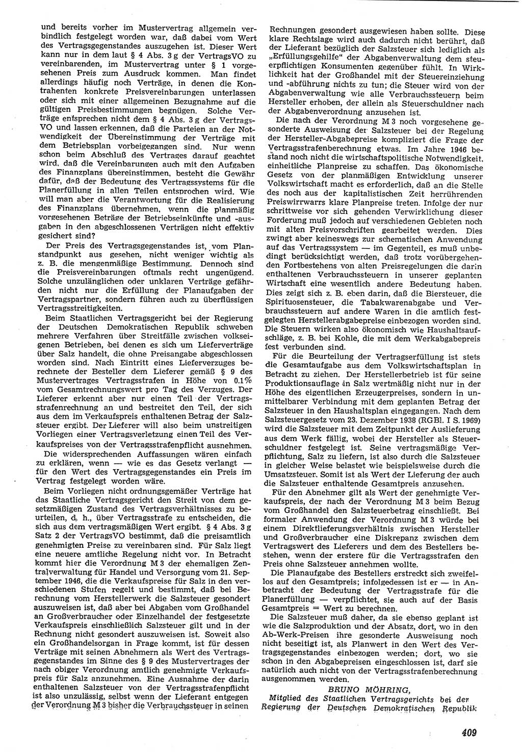 Neue Justiz (NJ), Zeitschrift für Recht und Rechtswissenschaft [Deutsche Demokratische Republik (DDR)], 7. Jahrgang 1953, Seite 409 (NJ DDR 1953, S. 409)