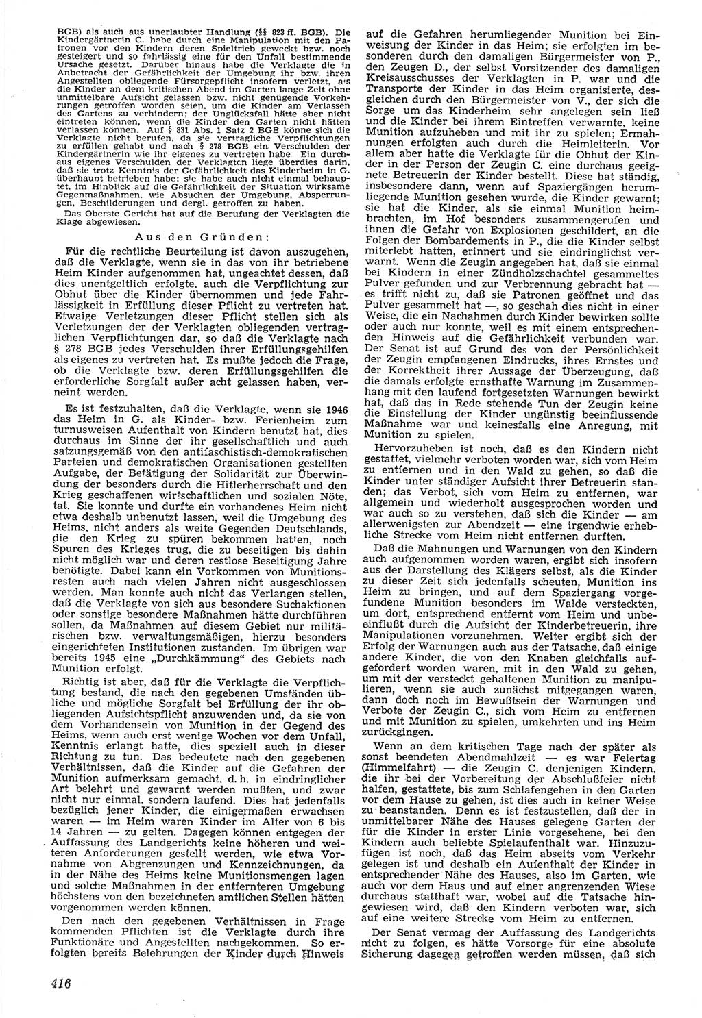 Neue Justiz (NJ), Zeitschrift für Recht und Rechtswissenschaft [Deutsche Demokratische Republik (DDR)], 7. Jahrgang 1953, Seite 416 (NJ DDR 1953, S. 416)