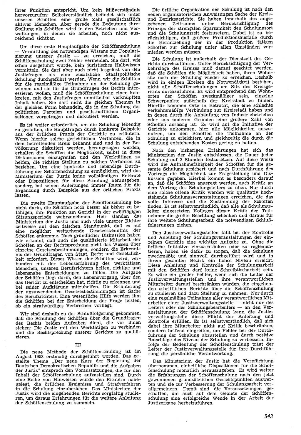 Neue Justiz (NJ), Zeitschrift für Recht und Rechtswissenschaft [Deutsche Demokratische Republik (DDR)], 7. Jahrgang 1953, Seite 543 (NJ DDR 1953, S. 543)